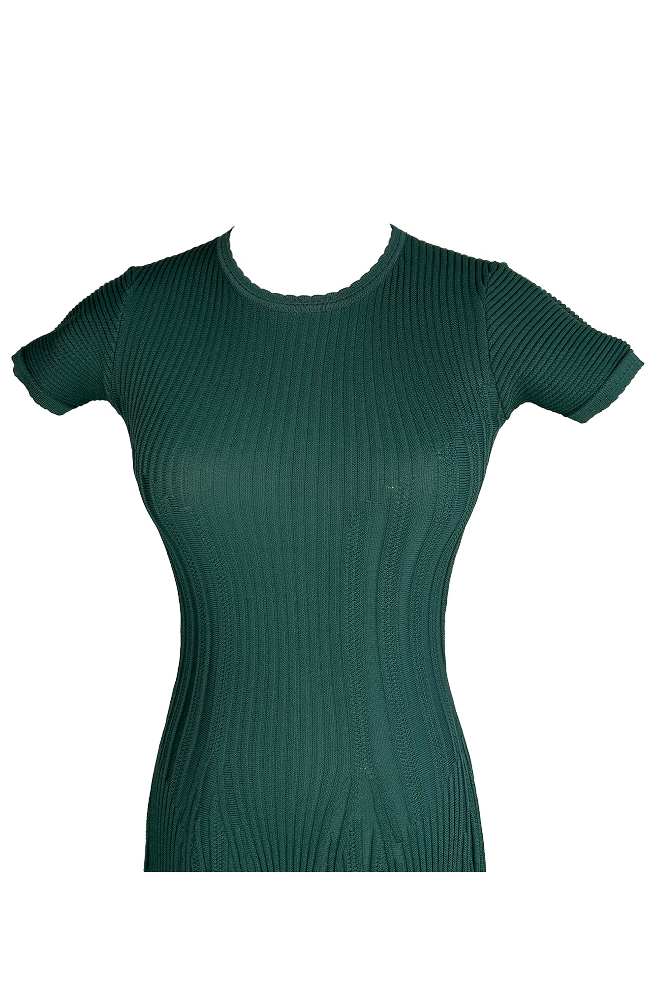 ALAÏA 2010S CLING AND FLARE DRESS