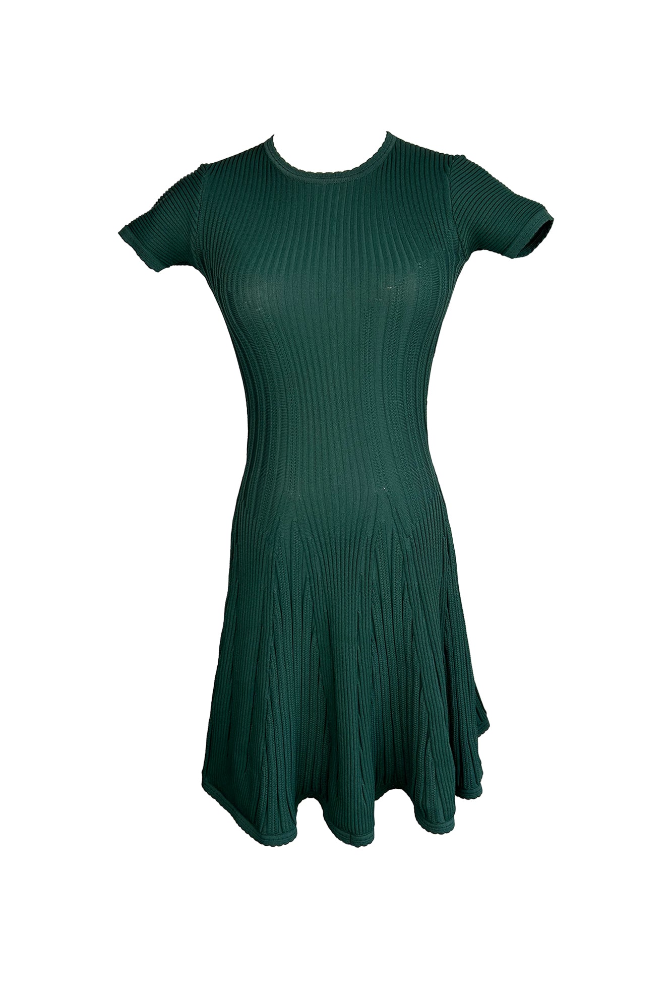 ALAÏA 2010S CLING AND FLARE DRESS