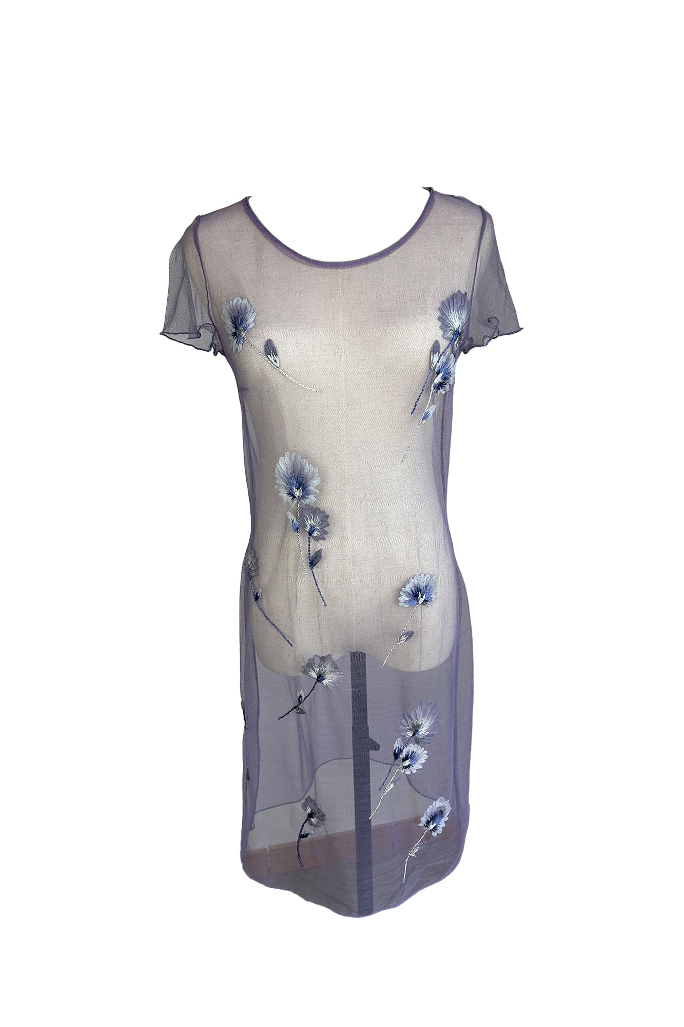 BLUGIRL BLUMARINE 2000S 2 PIECE MESH DRESS