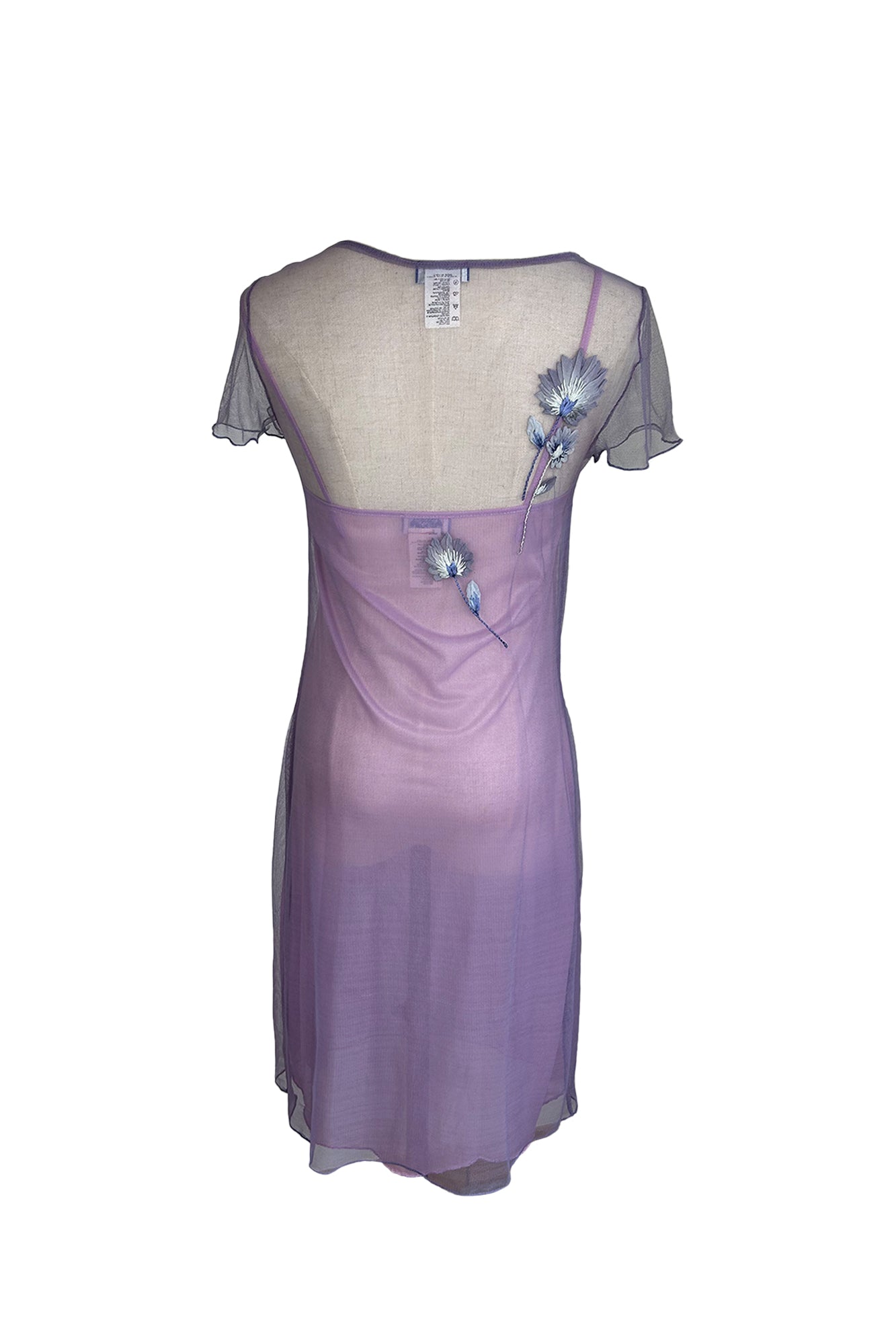 BLUGIRL BLUMARINE 2000S 2 PIECE MESH DRESS