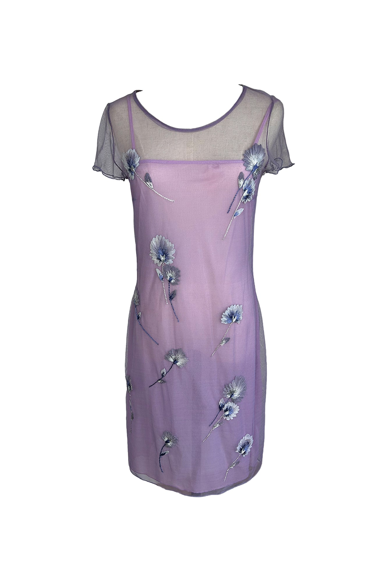BLUGIRL BLUMARINE 2000S 2 PIECE MESH DRESS