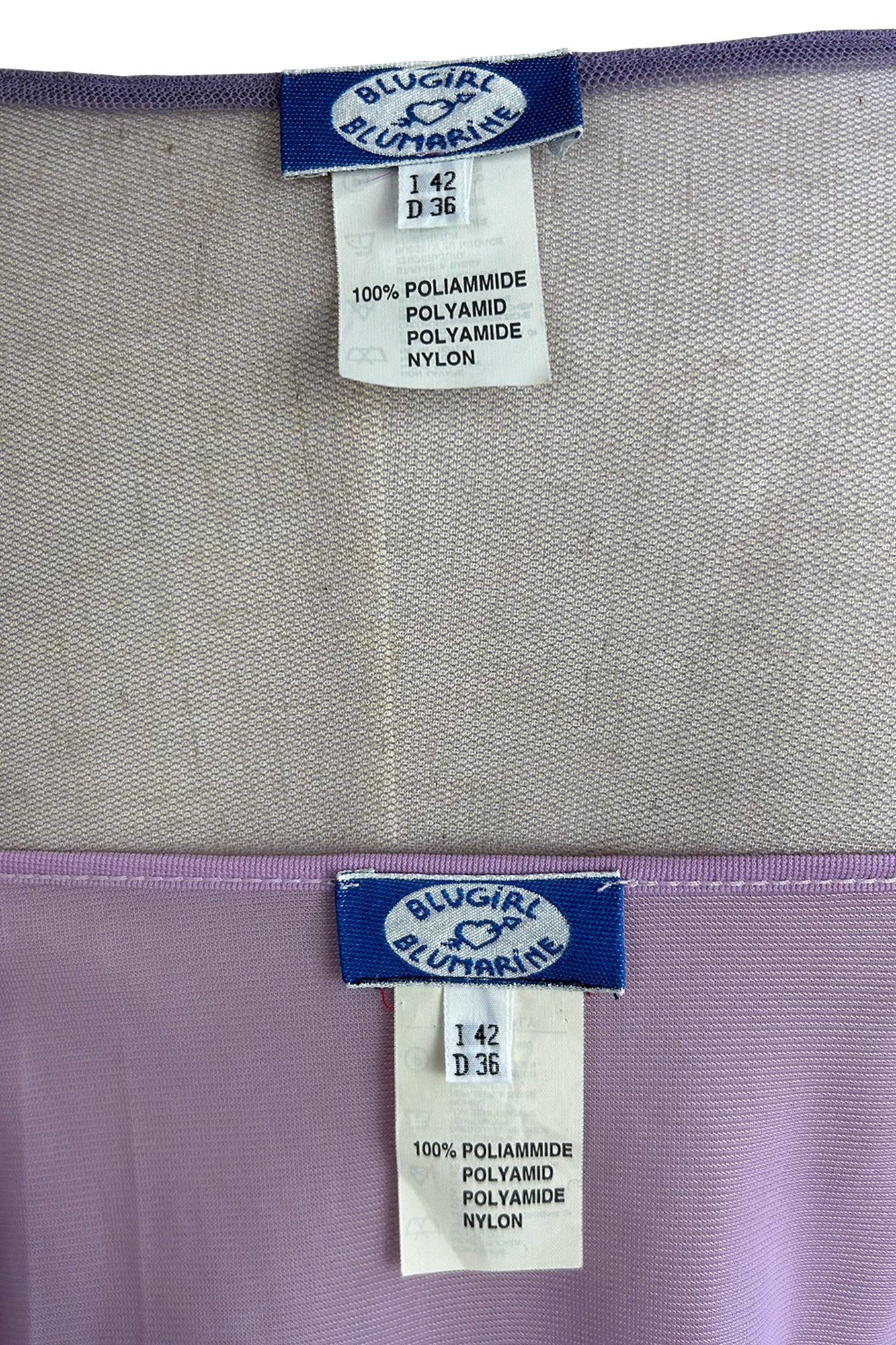 BLUGIRL BLUMARINE 2000S 2 PIECE MESH DRESS