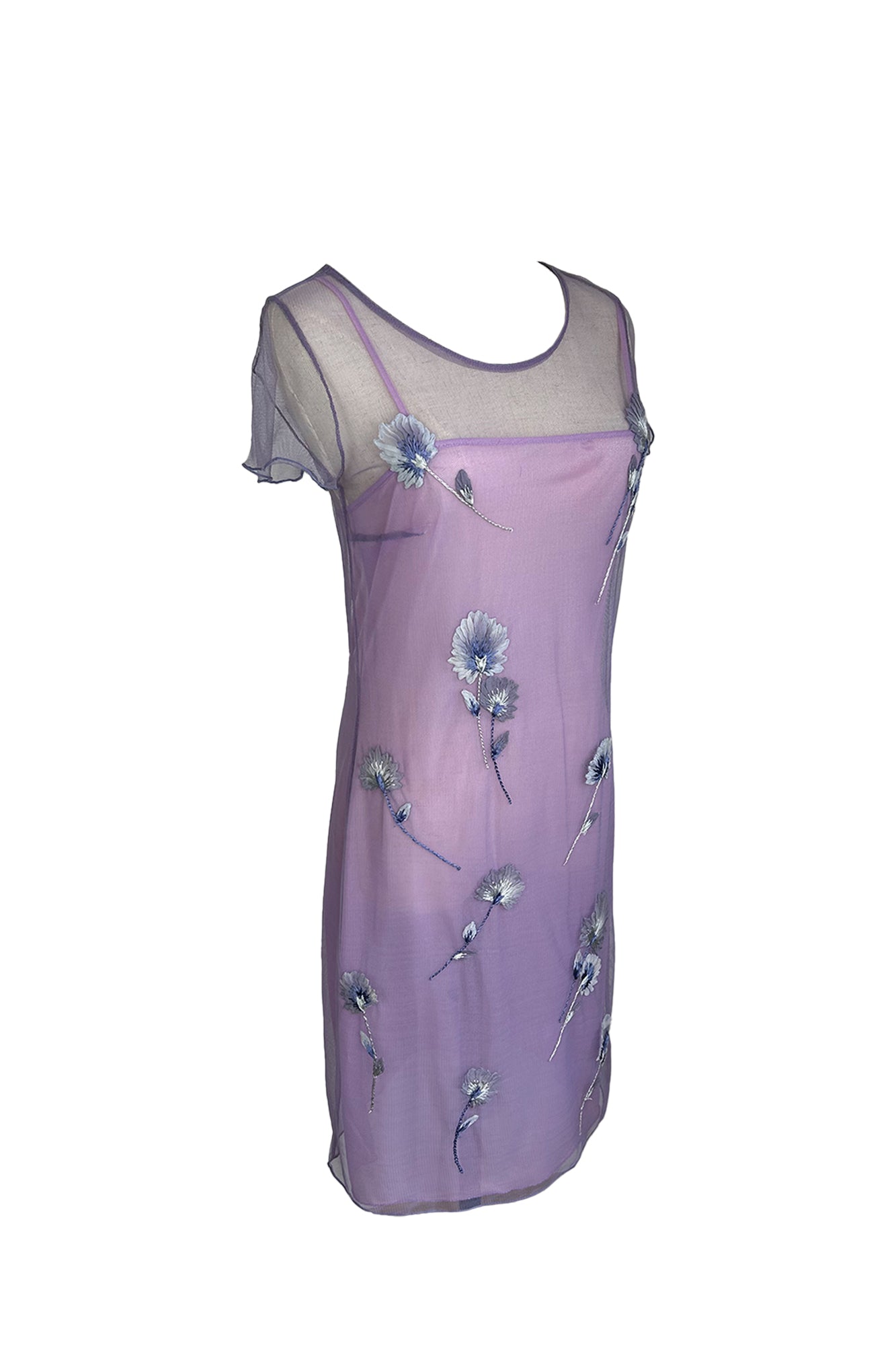 BLUGIRL BLUMARINE 2000S 2 PIECE MESH DRESS