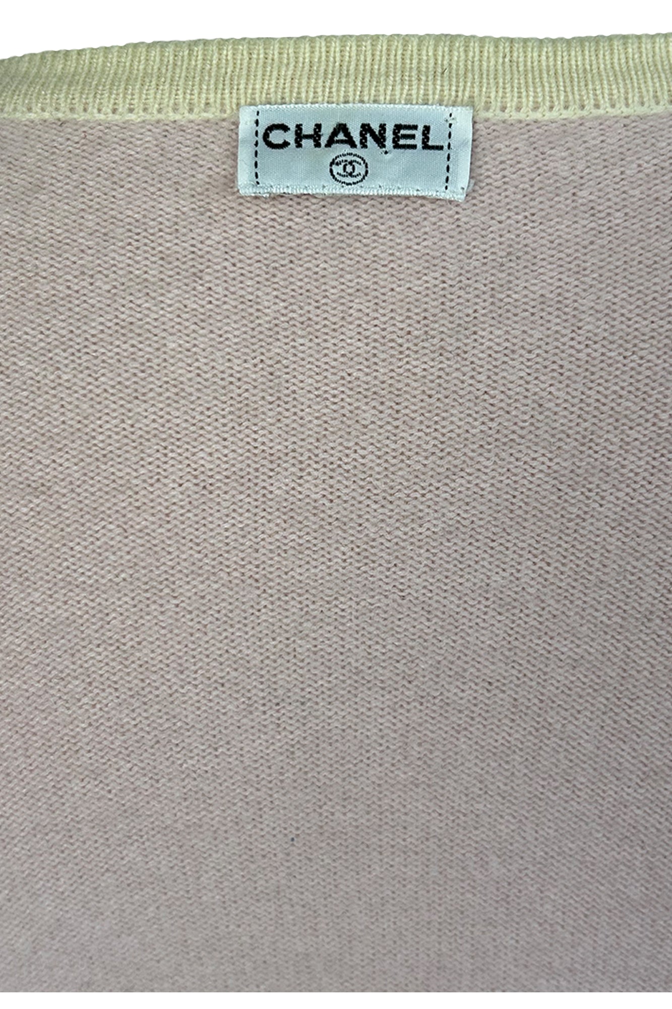 CHANEL 1996 CRUISE SHORT SLEEVE CASHMERE CARDIGAN