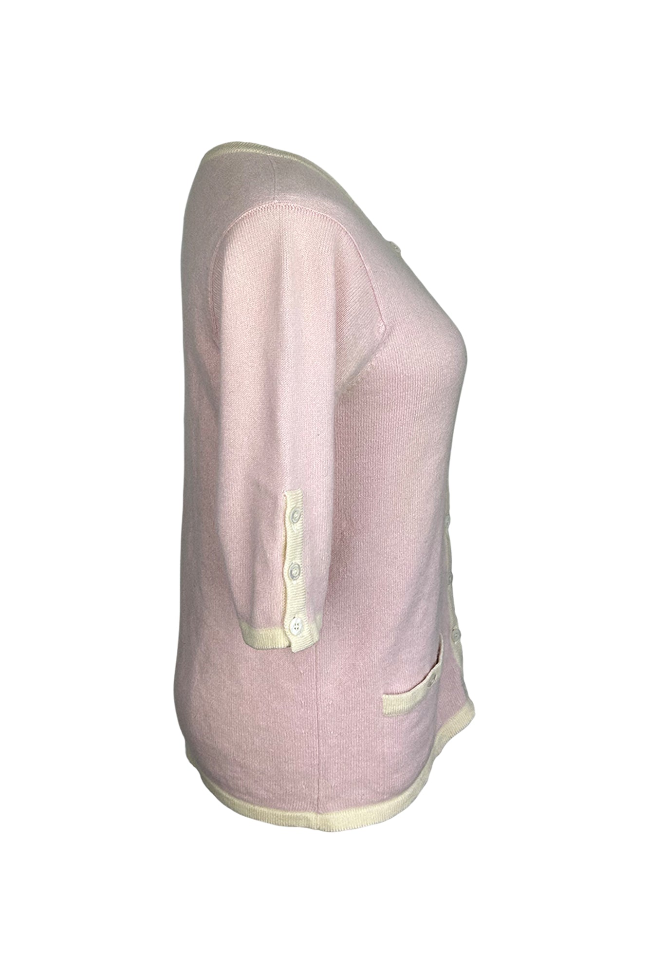 CHANEL 1996 CRUISE SHORT SLEEVE CASHMERE CARDIGAN