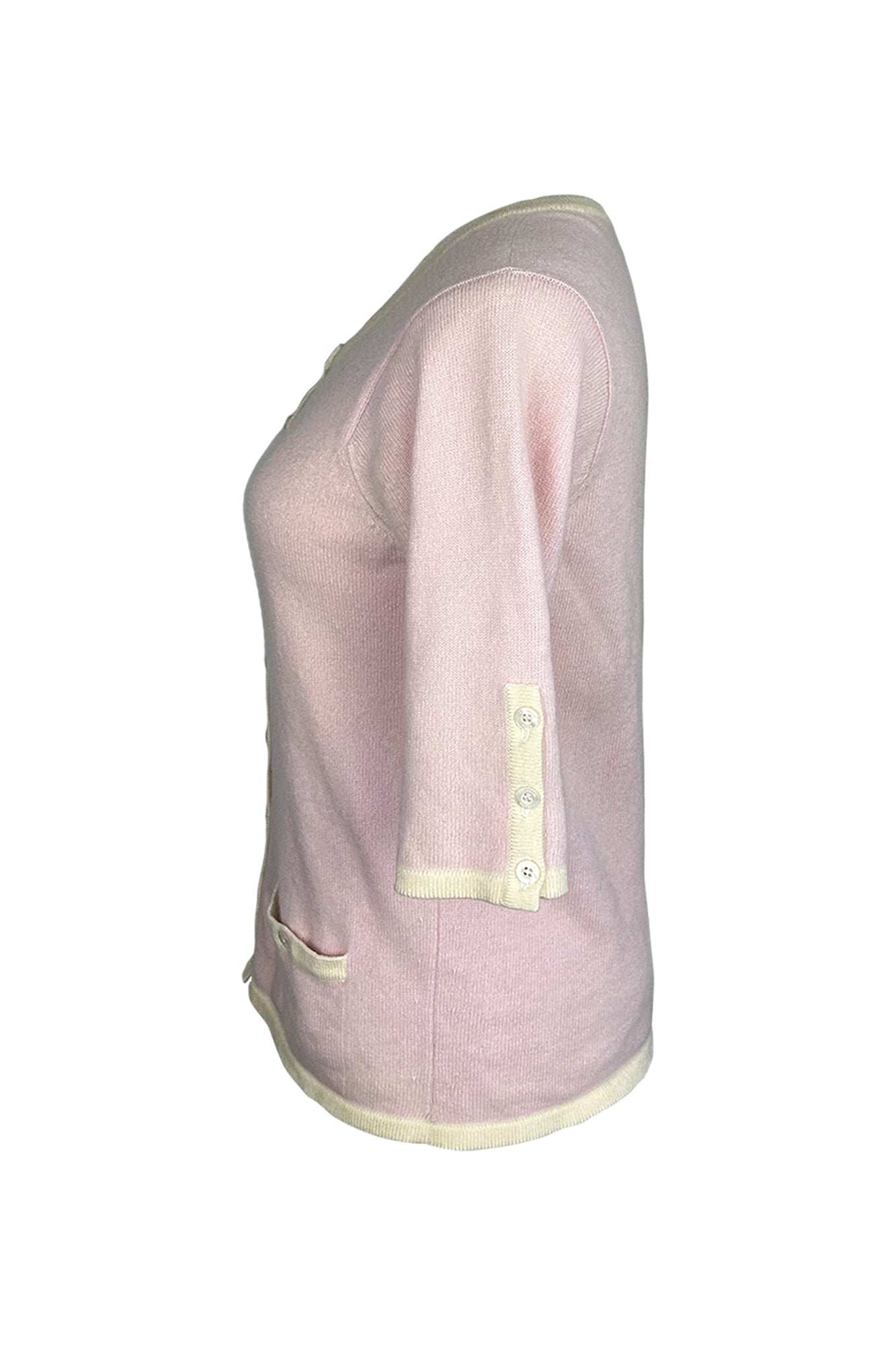 CHANEL 1996 CRUISE SHORT SLEEVE CASHMERE CARDIGAN