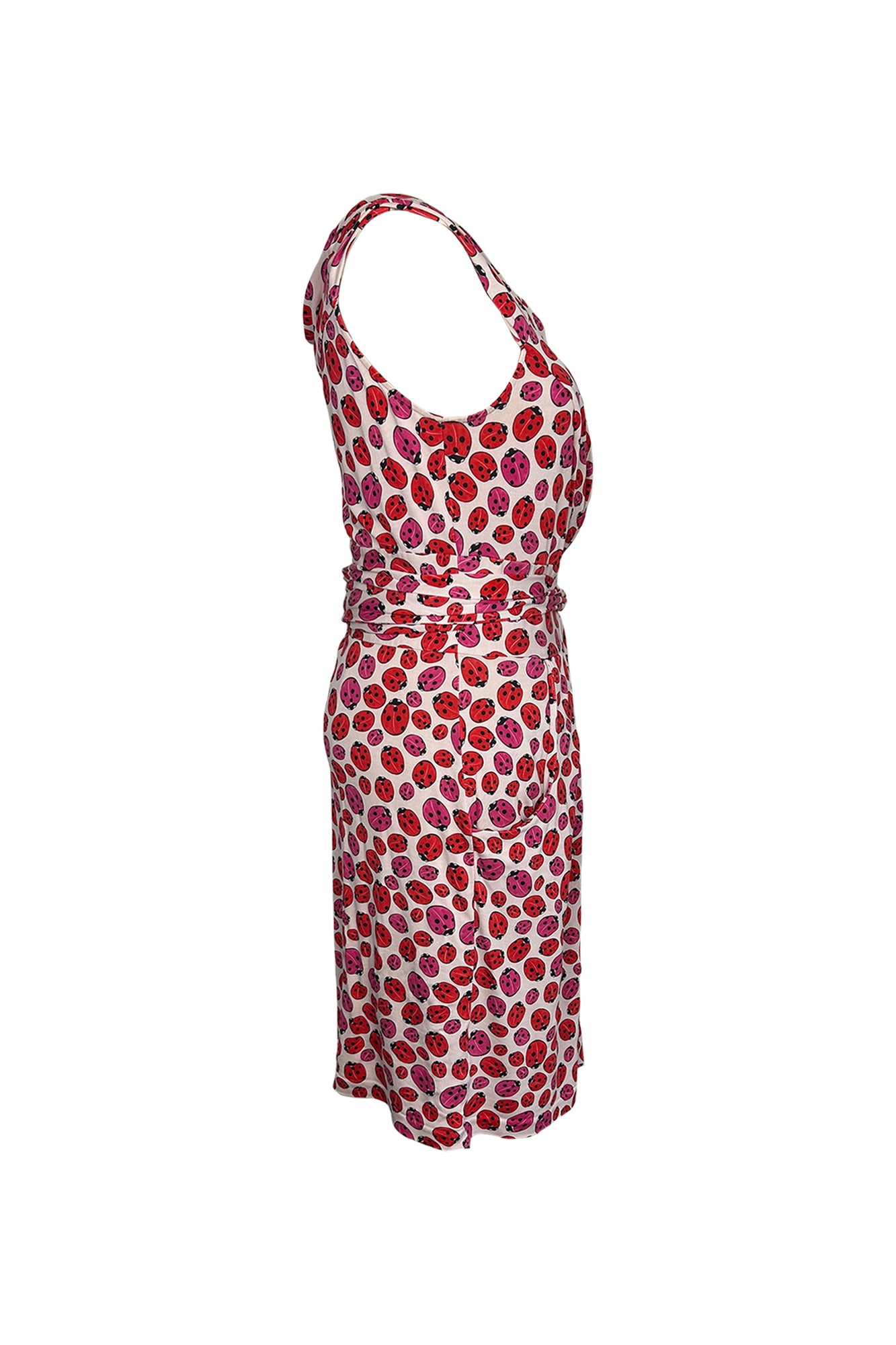 DIANE VON FURSTENBERG 2000S LADYBUG WRAP DRESS