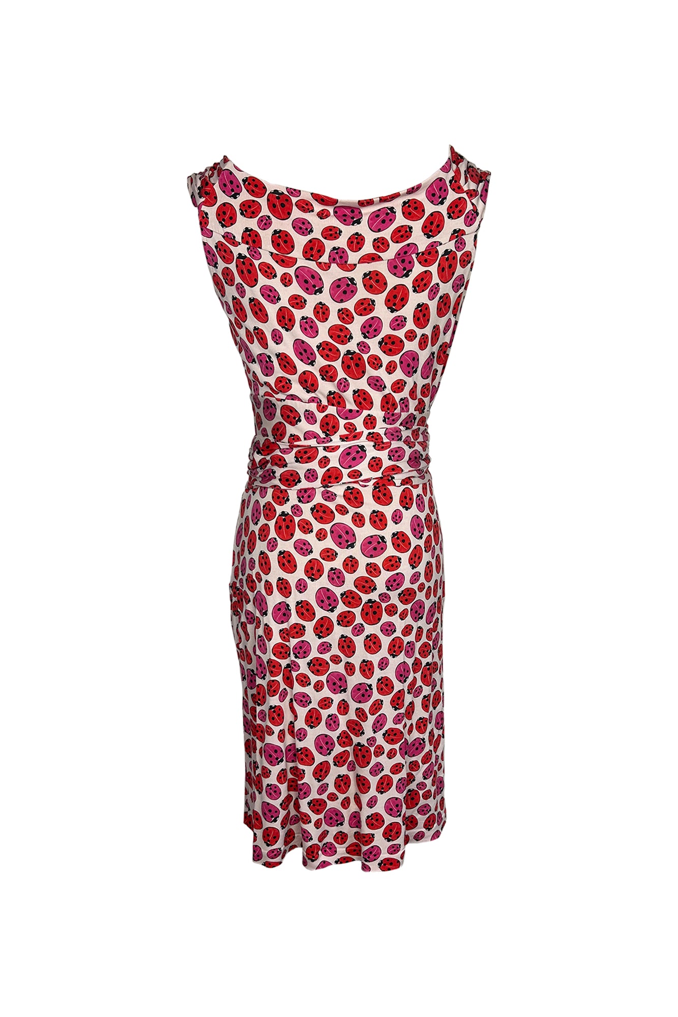 DIANE VON FURSTENBERG 2000S LADYBUG WRAP DRESS