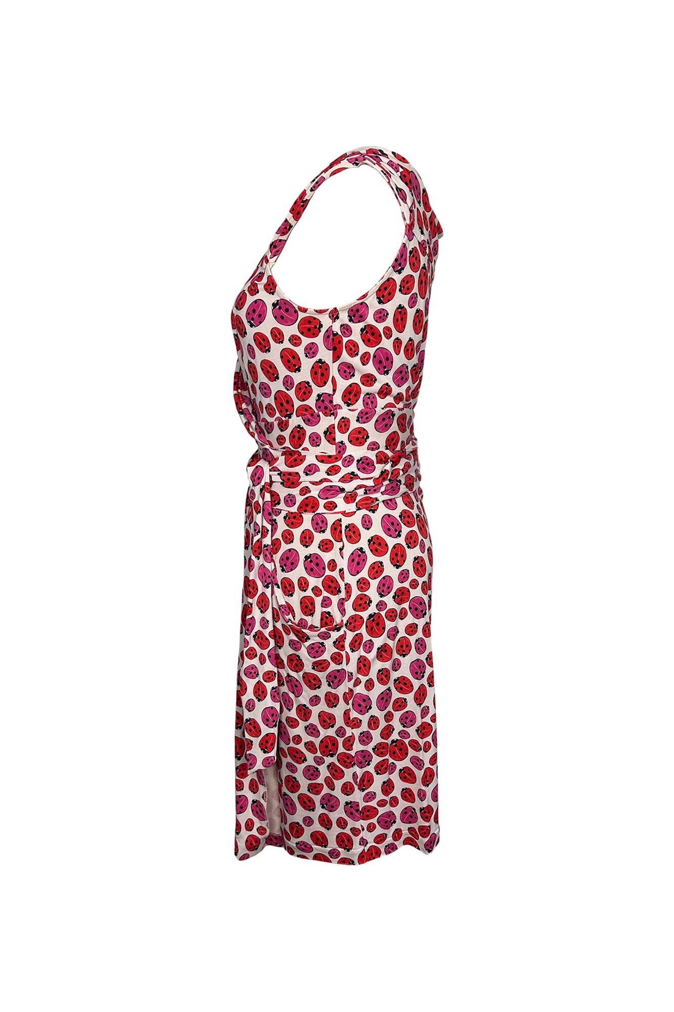 DIANE VON FURSTENBERG 2000S LADYBUG WRAP DRESS