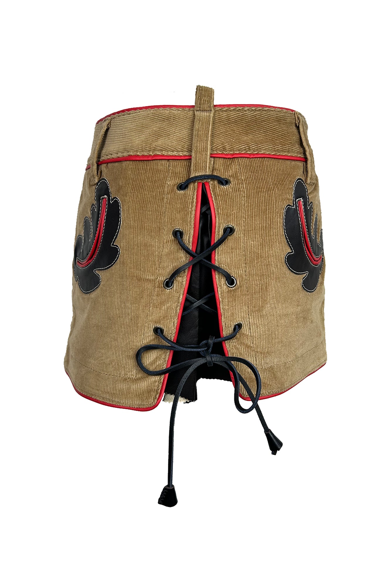 DSQUARED2 F/W 2004 WESTERN MINI SKIRT