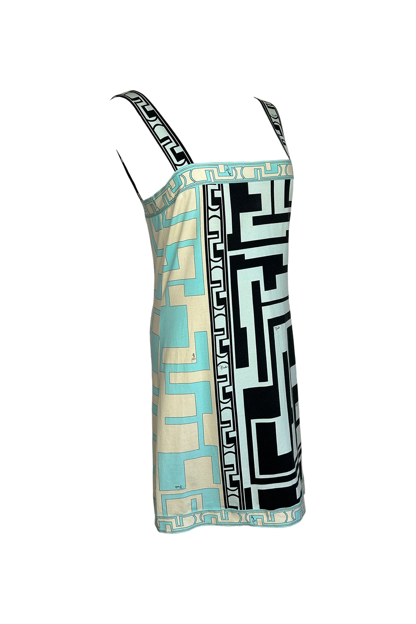 EMILIO PUCCI 1990S TORRE MOTIF DRESS