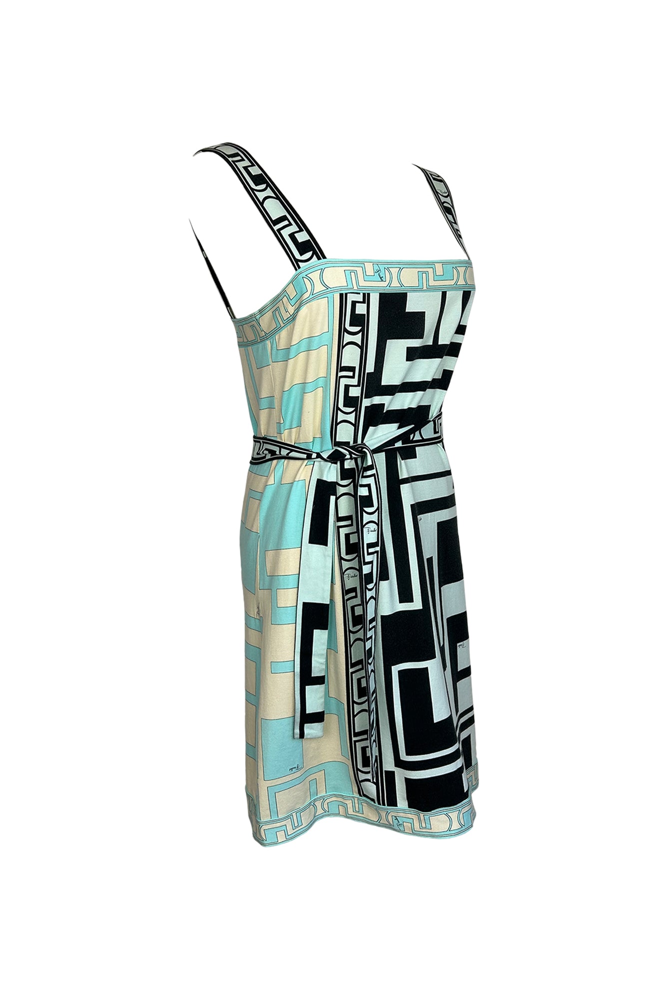 EMILIO PUCCI 1990S TORRE MOTIF DRESS