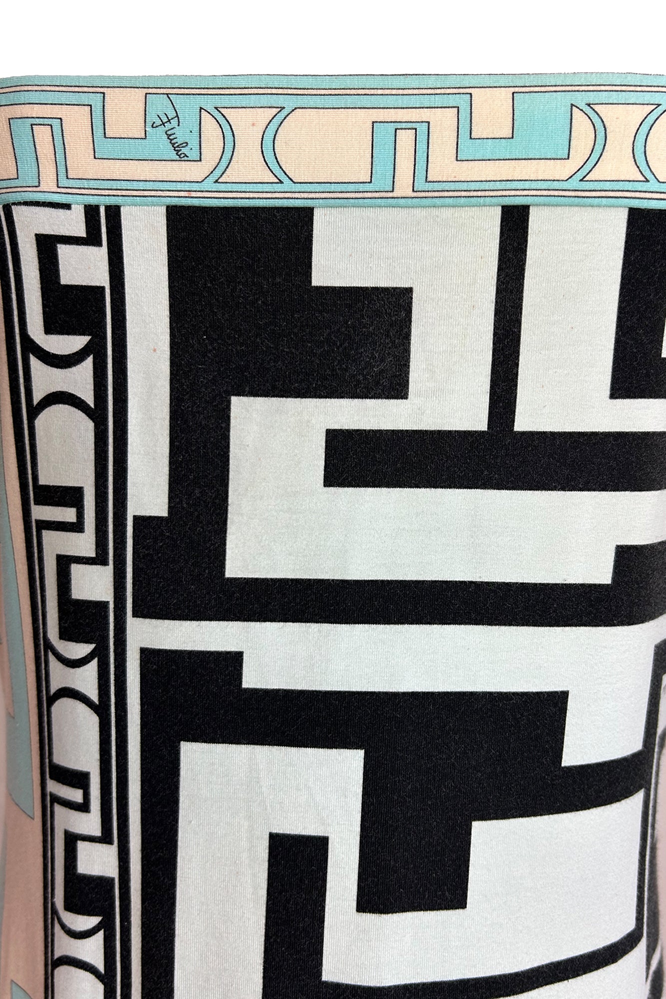 EMILIO PUCCI 1990S TORRE MOTIF DRESS