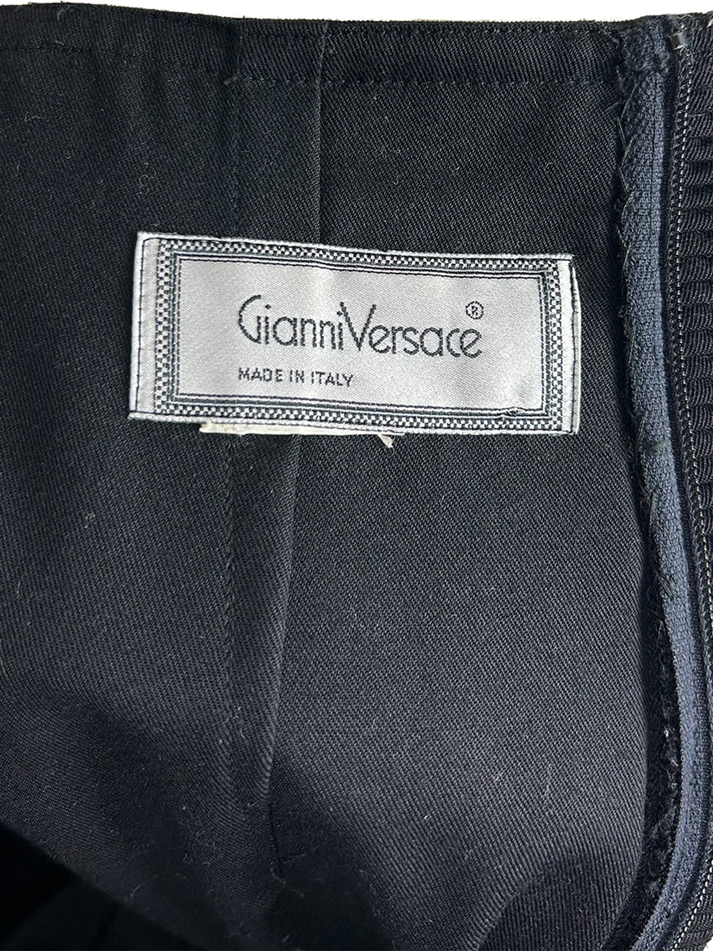 GIANNI VERSACE 1980S PLEATED WRAP SKIRT