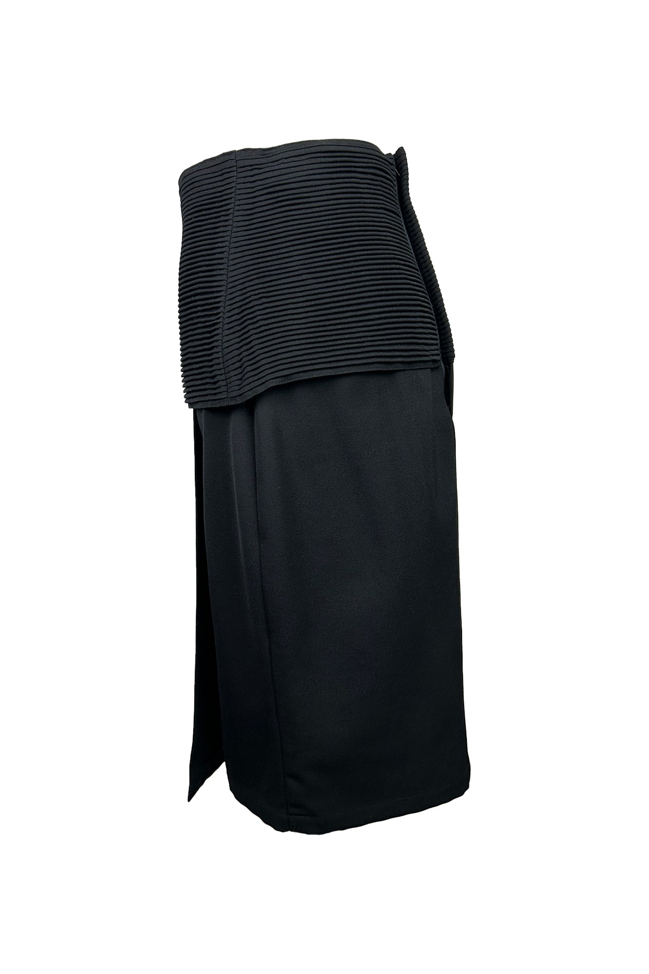 GIANNI VERSACE 1980S PLEATED WRAP SKIRT
