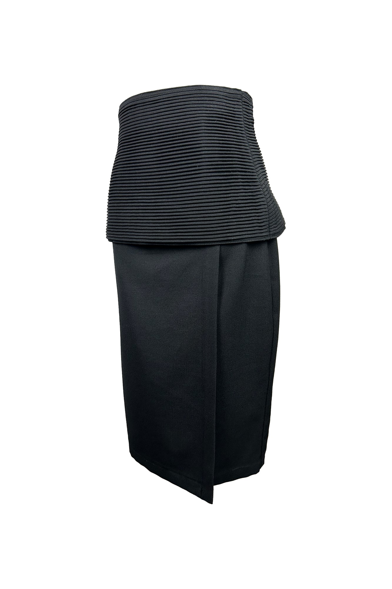 GIANNI VERSACE 1980S PLEATED WRAP SKIRT