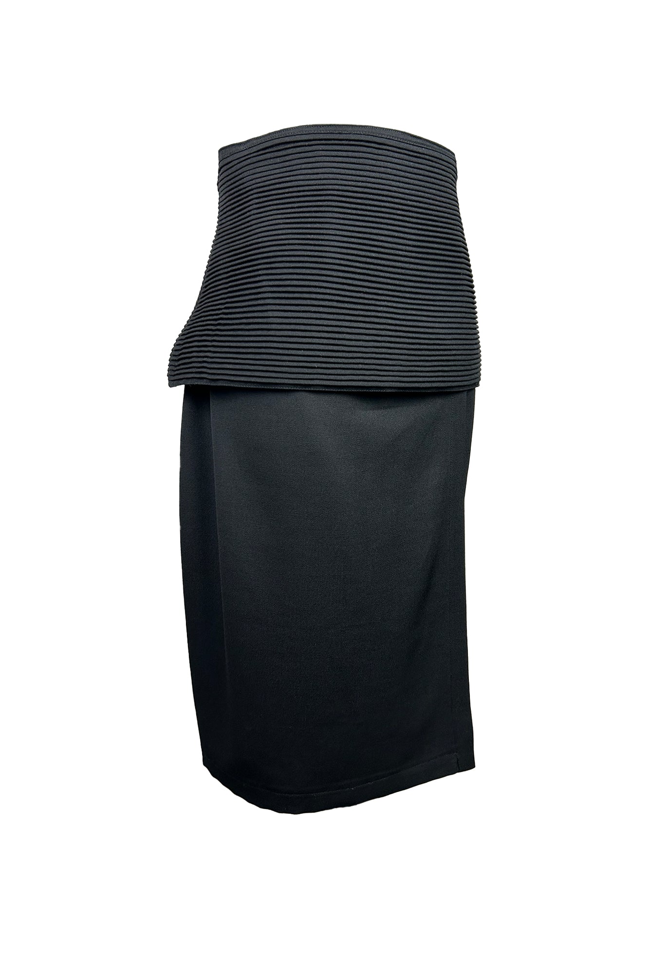 GIANNI VERSACE 1980S PLEATED WRAP SKIRT
