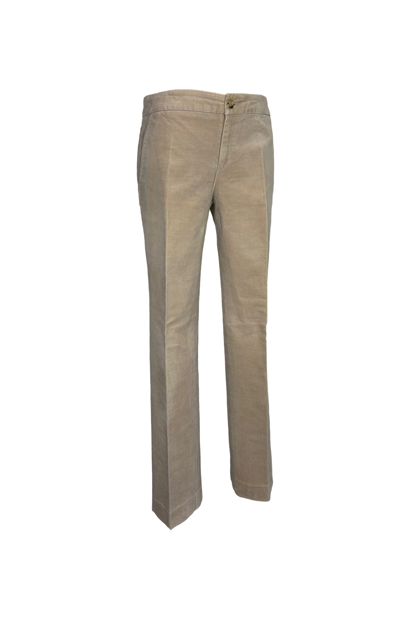 GUCCI 2006 VELVET PRESSED PLEAT TROUSERS