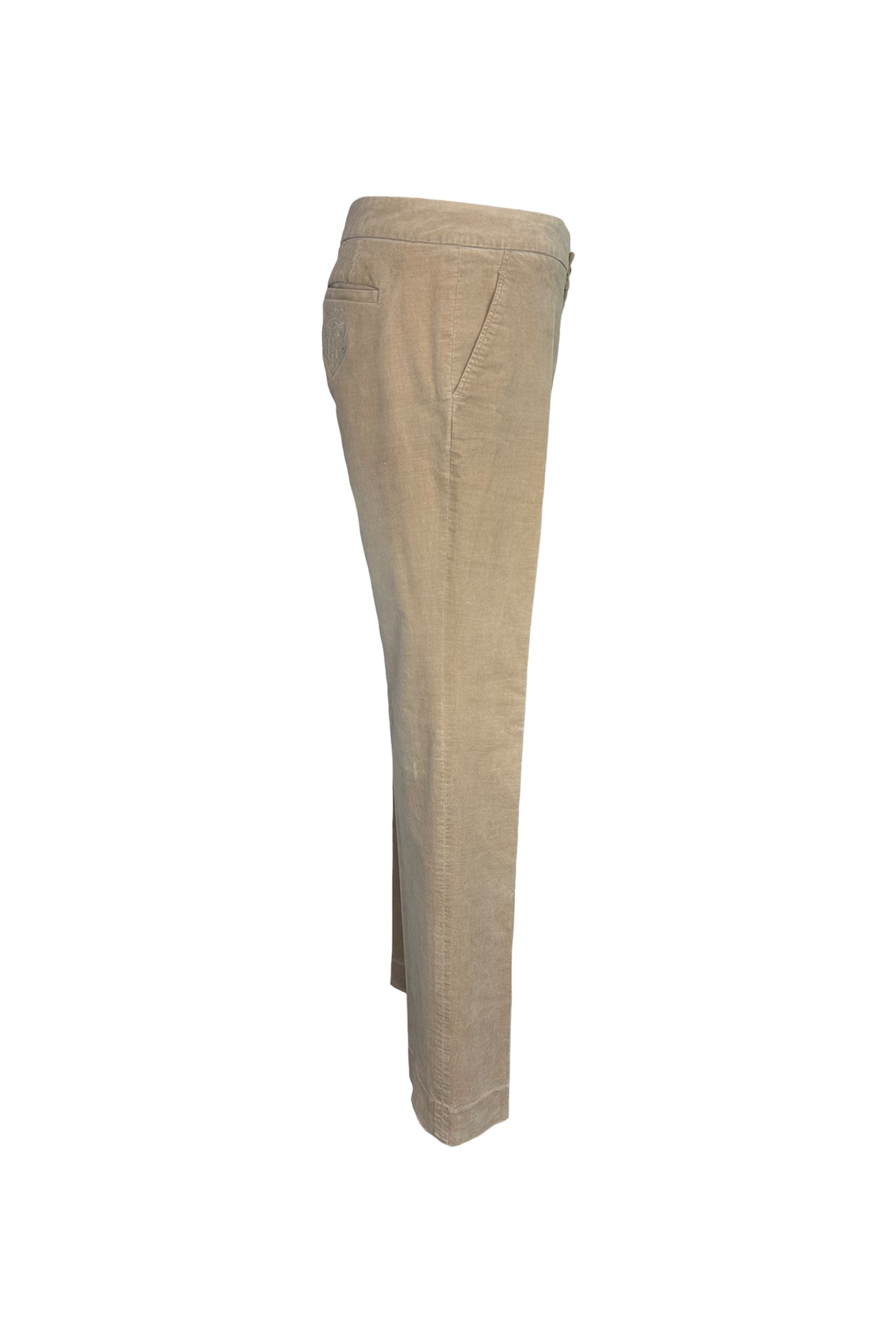 GUCCI 2006 VELVET PRESSED PLEAT TROUSERS