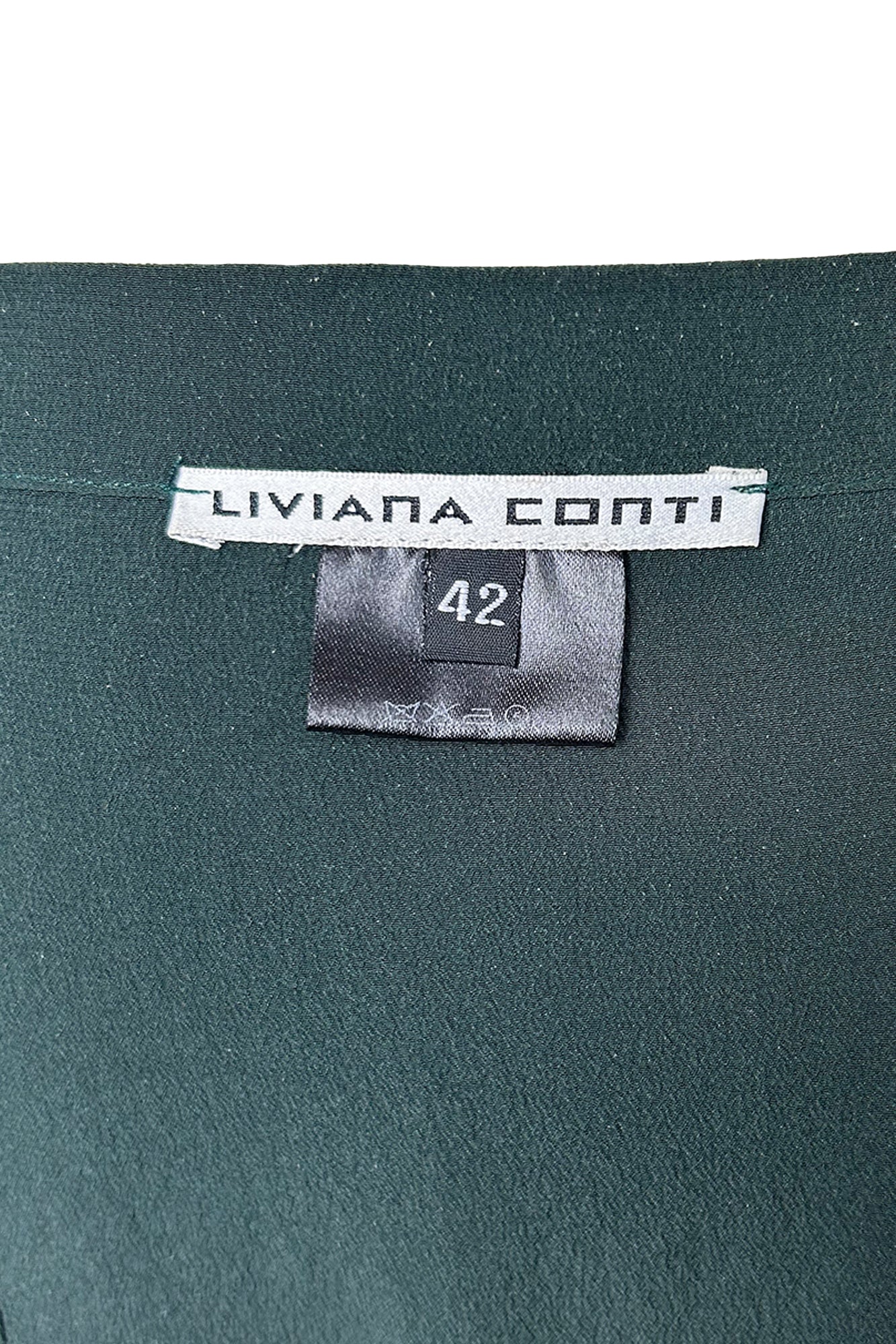 LIVIANA CONTI 2000S SILK ASYMMETRICAL SKIRT