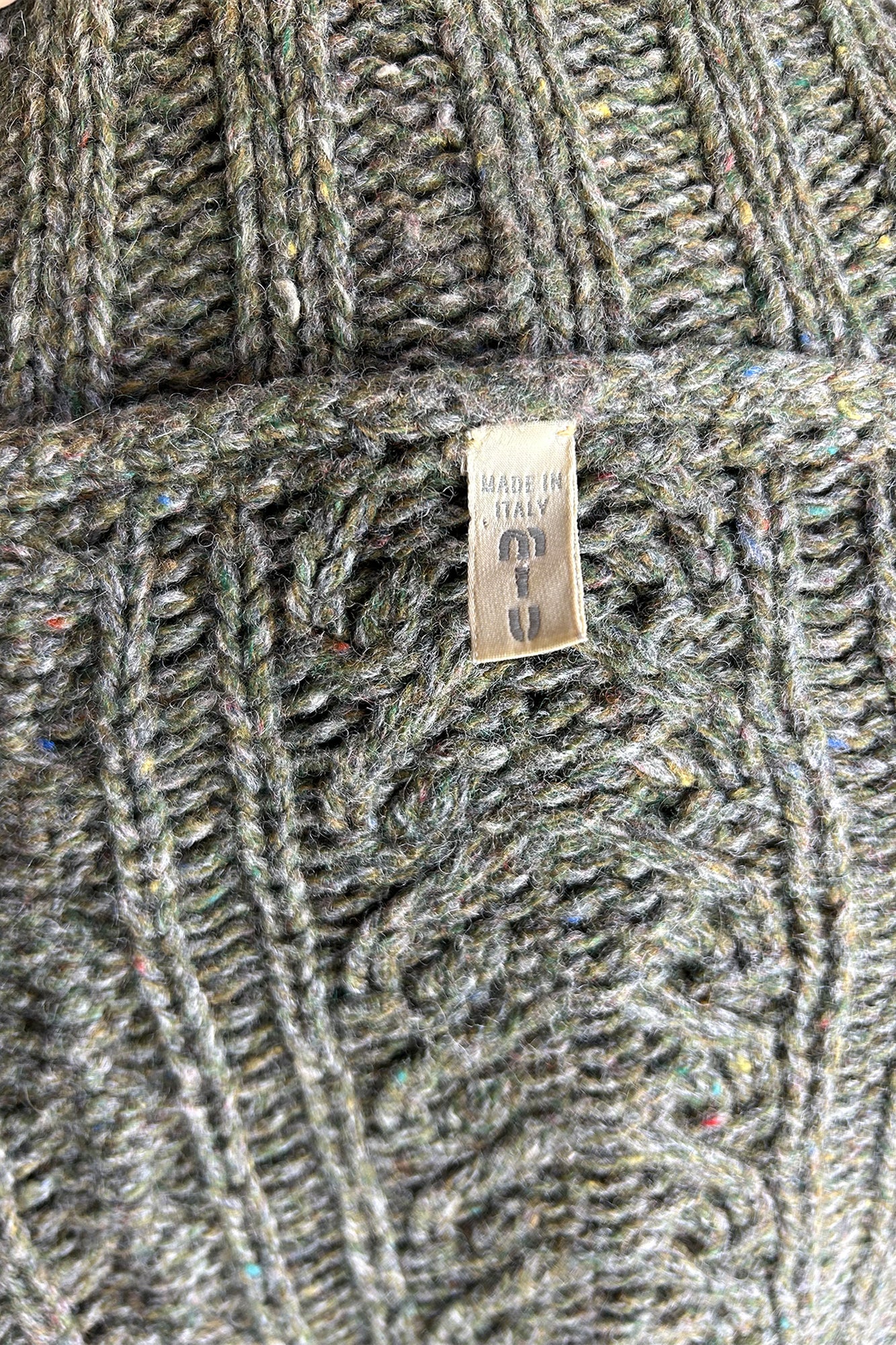 MIU MIU 1990S CABLE-KNIT TURTLEKNECK