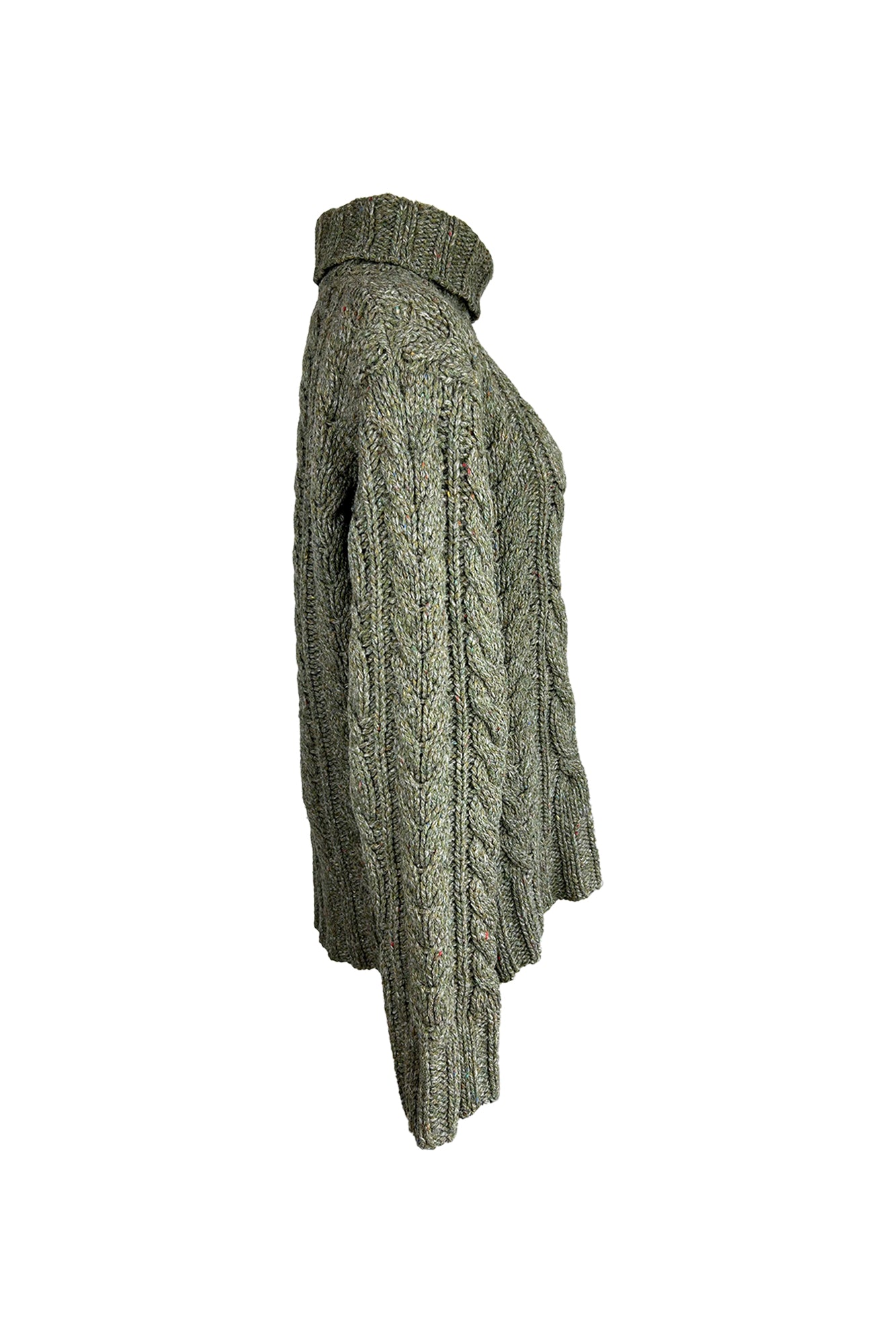 MIU MIU 1990S CABLE-KNIT TURTLEKNECK