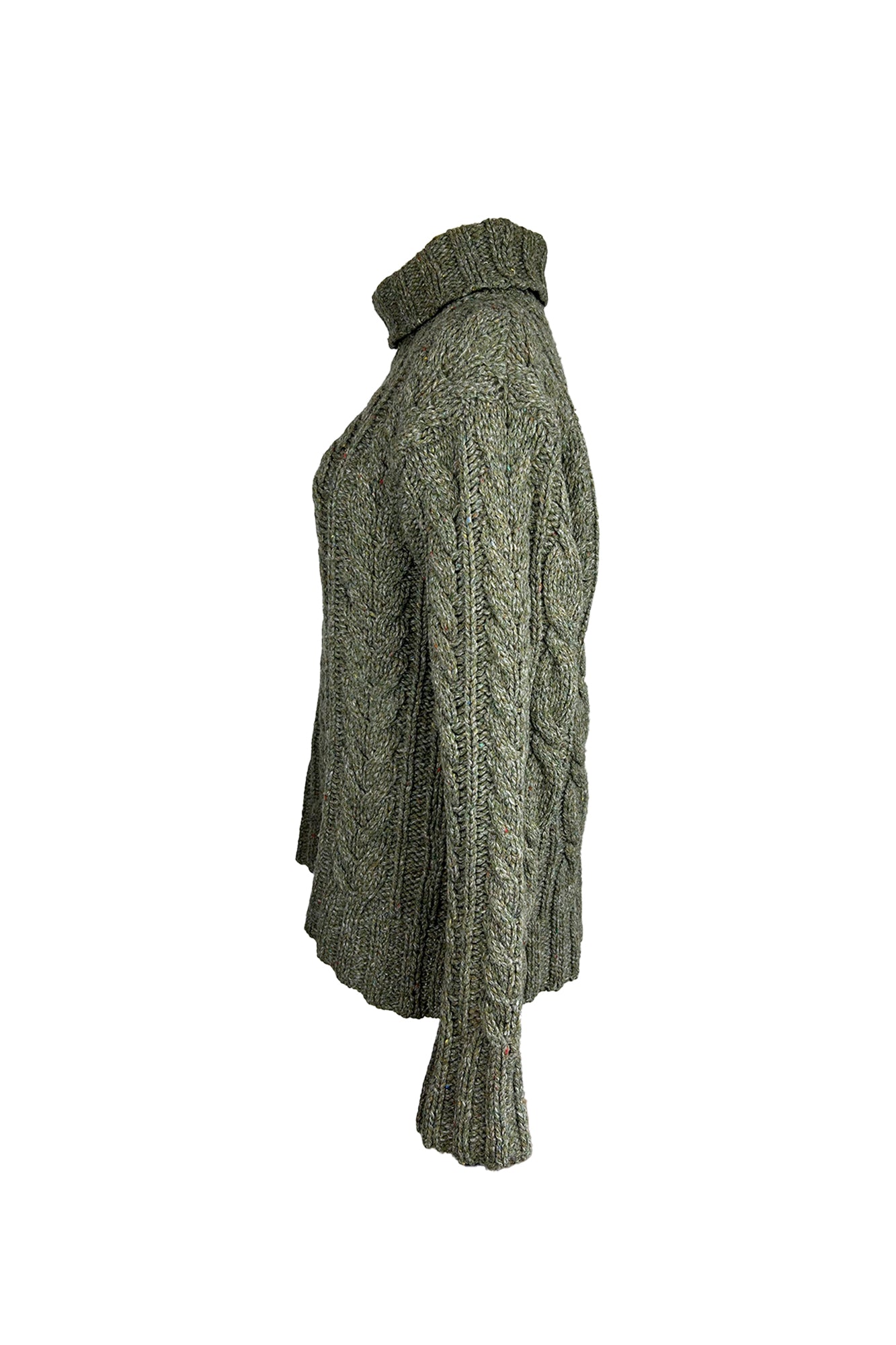 MIU MIU 1990S CABLE-KNIT TURTLEKNECK