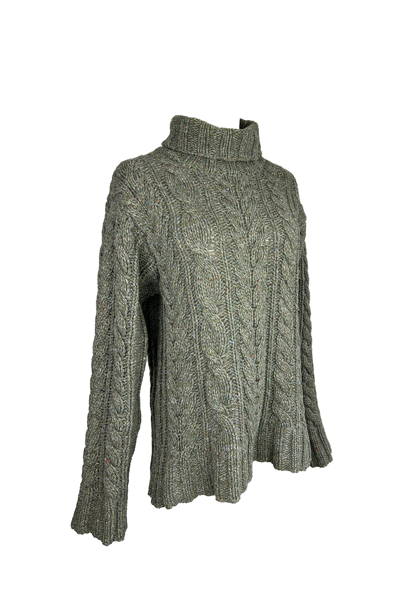 MIU MIU 1990S CABLE-KNIT TURTLEKNECK