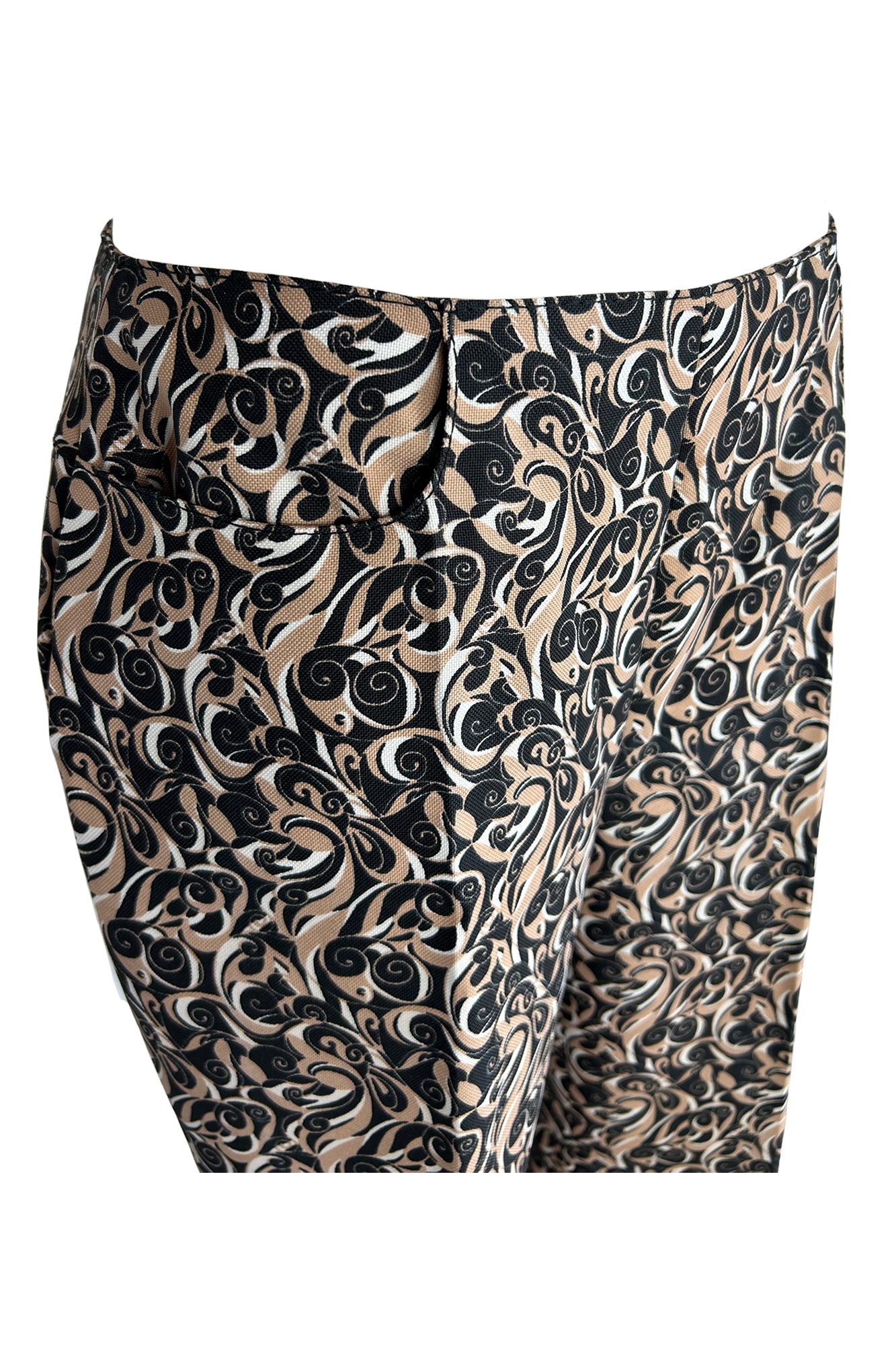MIU MIU F/W 2000 ABSTRACT PRINT TROUSERS
