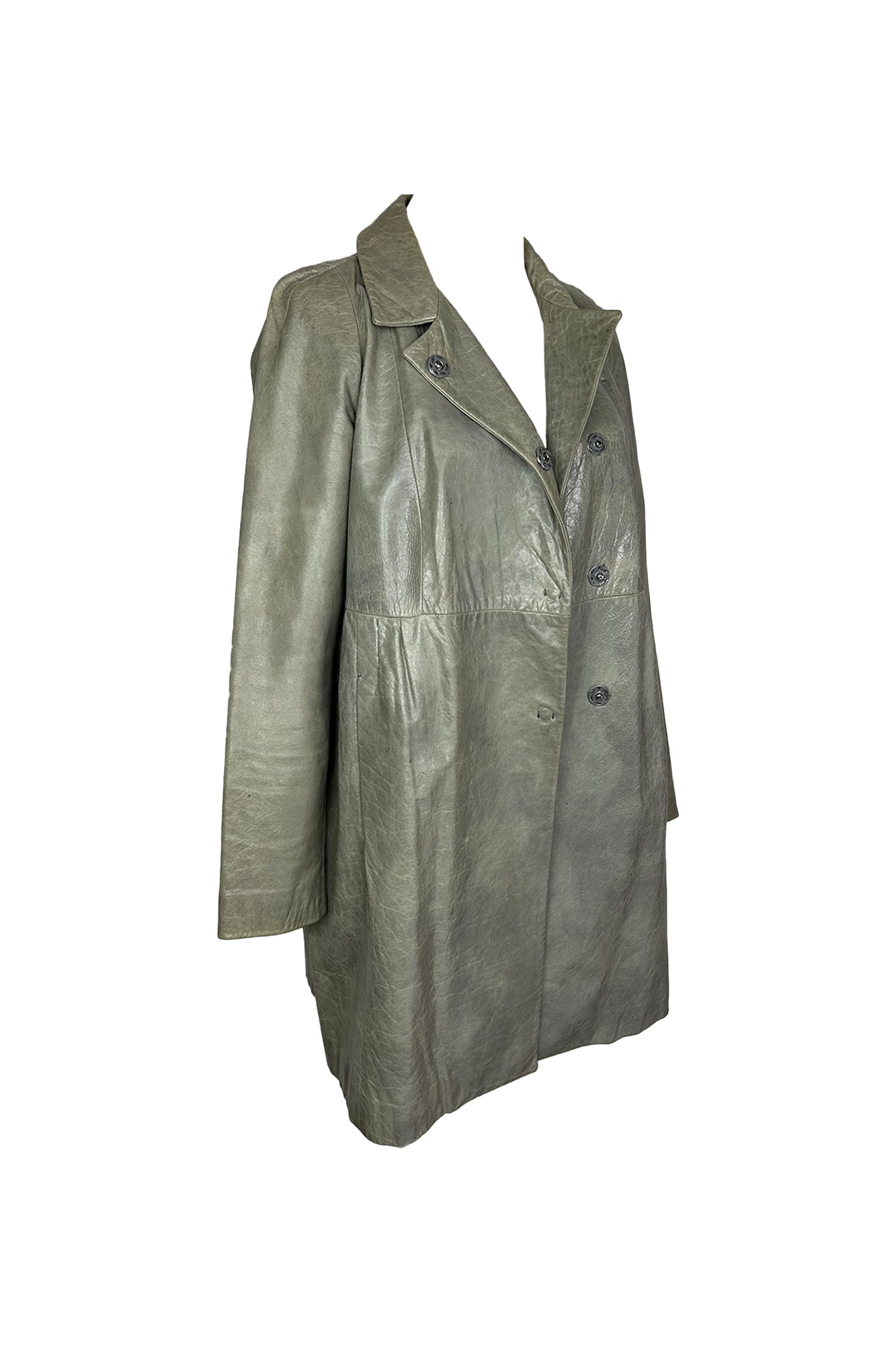 MIU MIU 2000S LEATHER COAT