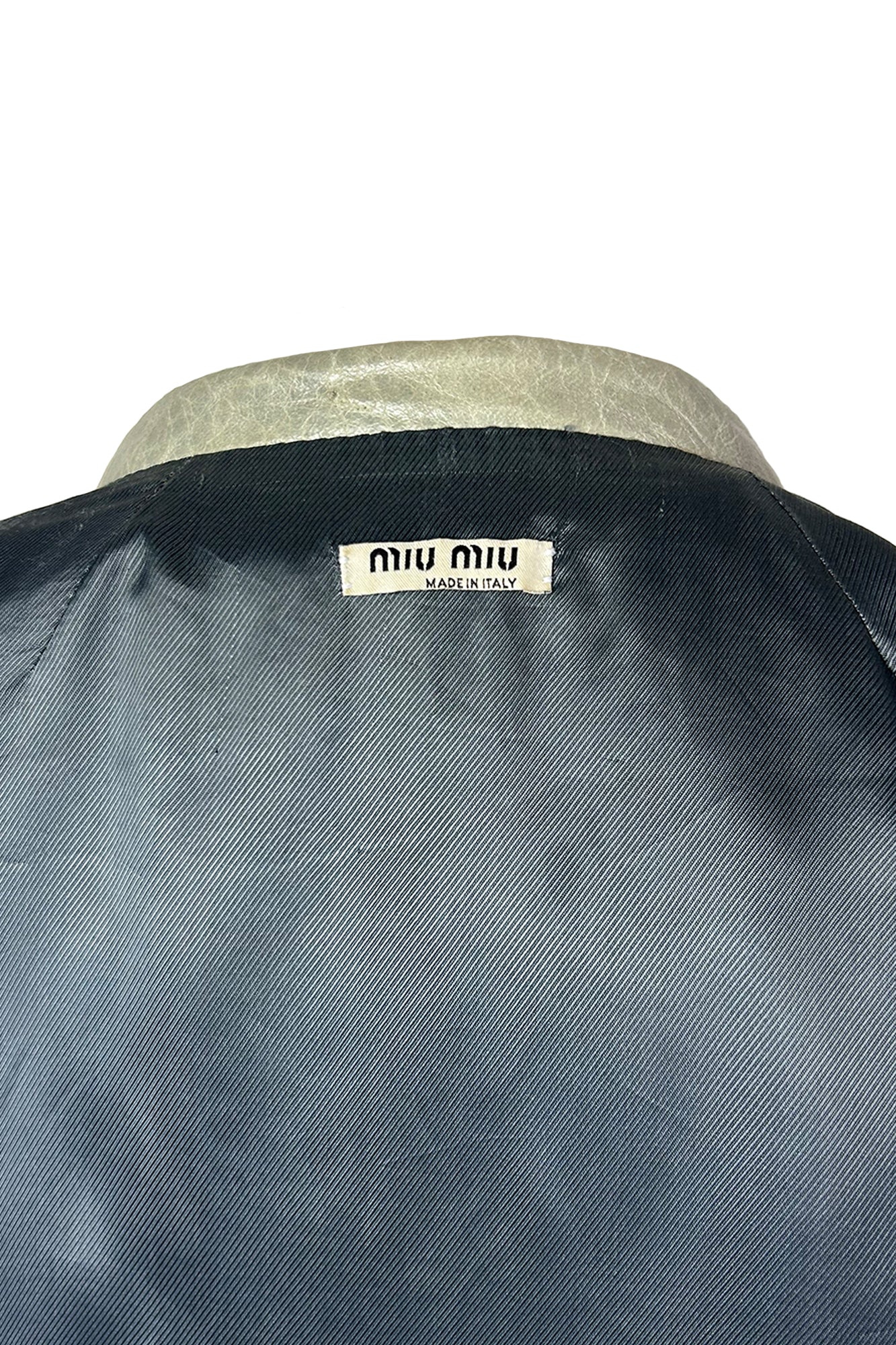 MIU MIU 2000S LEATHER COAT