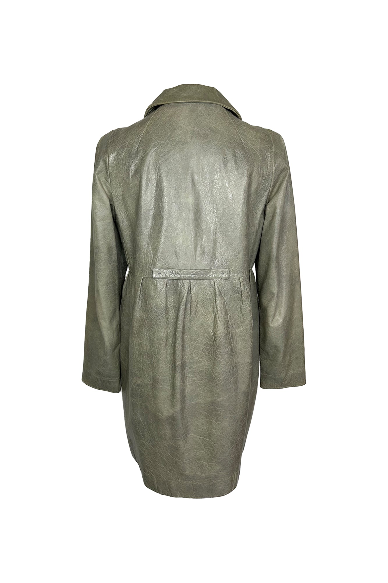 MIU MIU 2000S LEATHER COAT
