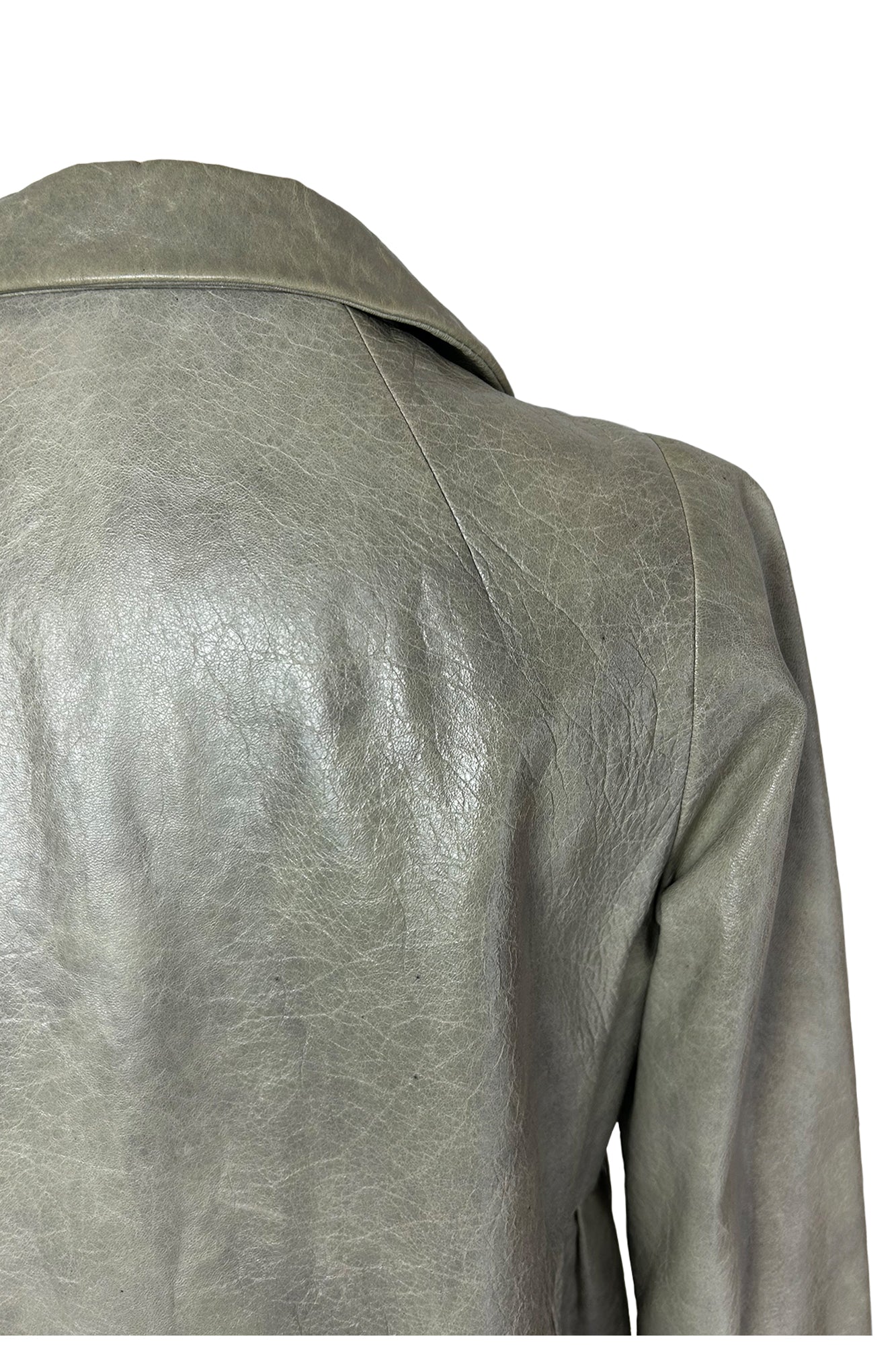 MIU MIU 2000S LEATHER COAT