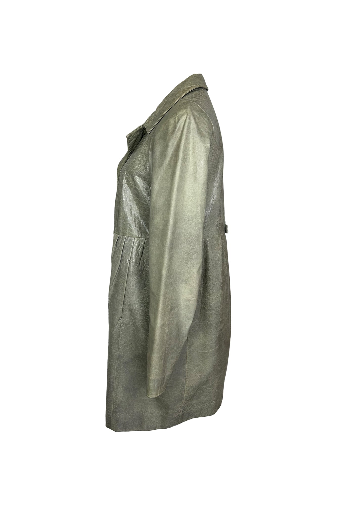 MIU MIU 2000S LEATHER COAT