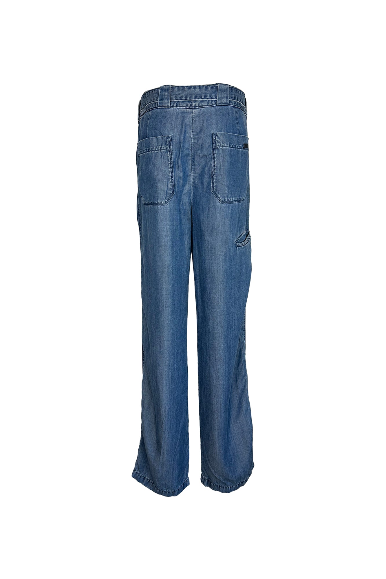 PRADA CRUISE 2011 NATURAL INDIGO LYOCELL TROUSERS