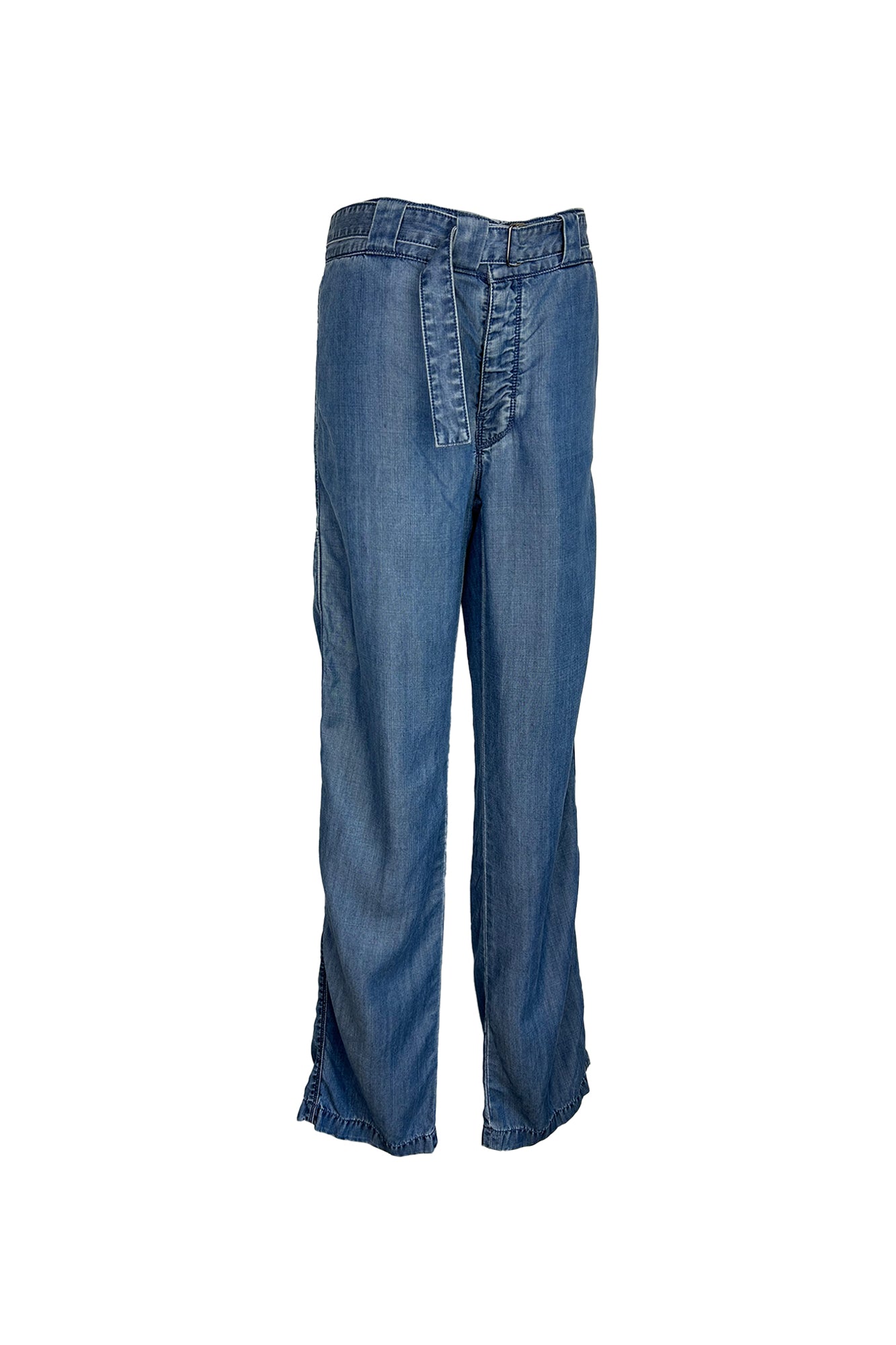PRADA CRUISE 2011 NATURAL INDIGO LYOCELL TROUSERS