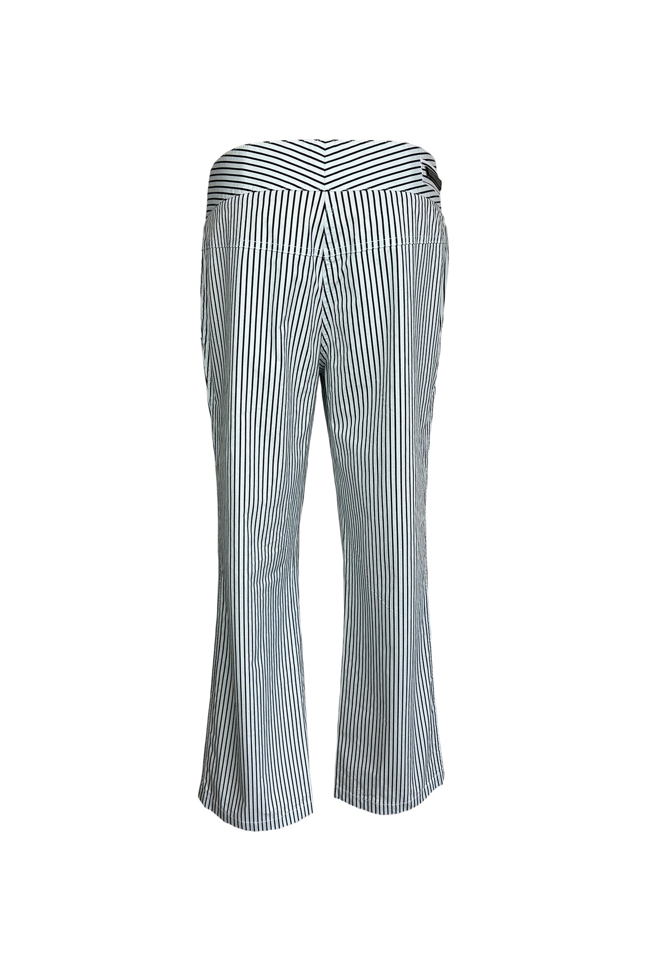 PRADA LINEA ROSSA 2000S STRIPED TROUSERS