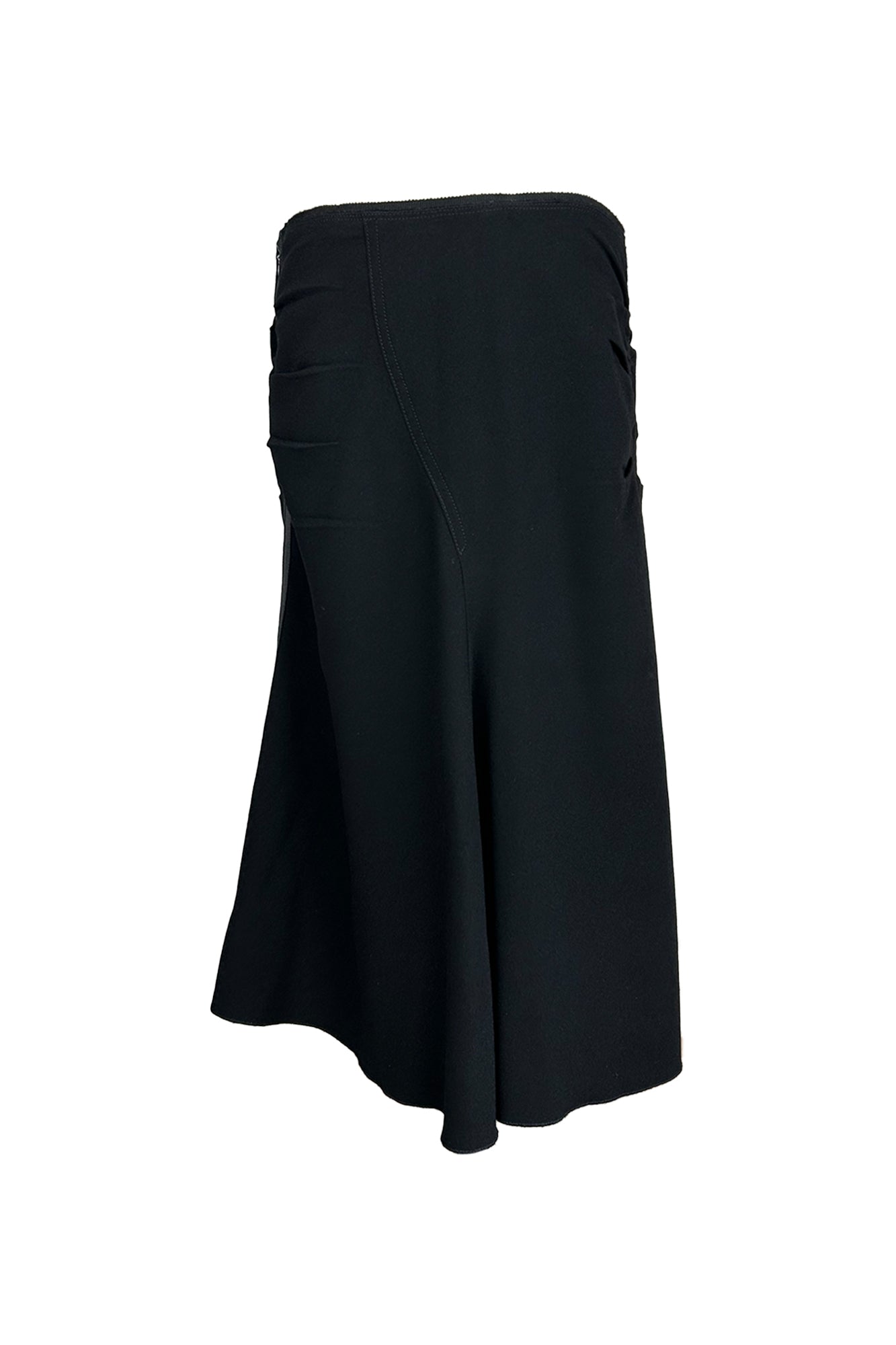 PRADA 2000S PLEATED MERMAID SKIRT