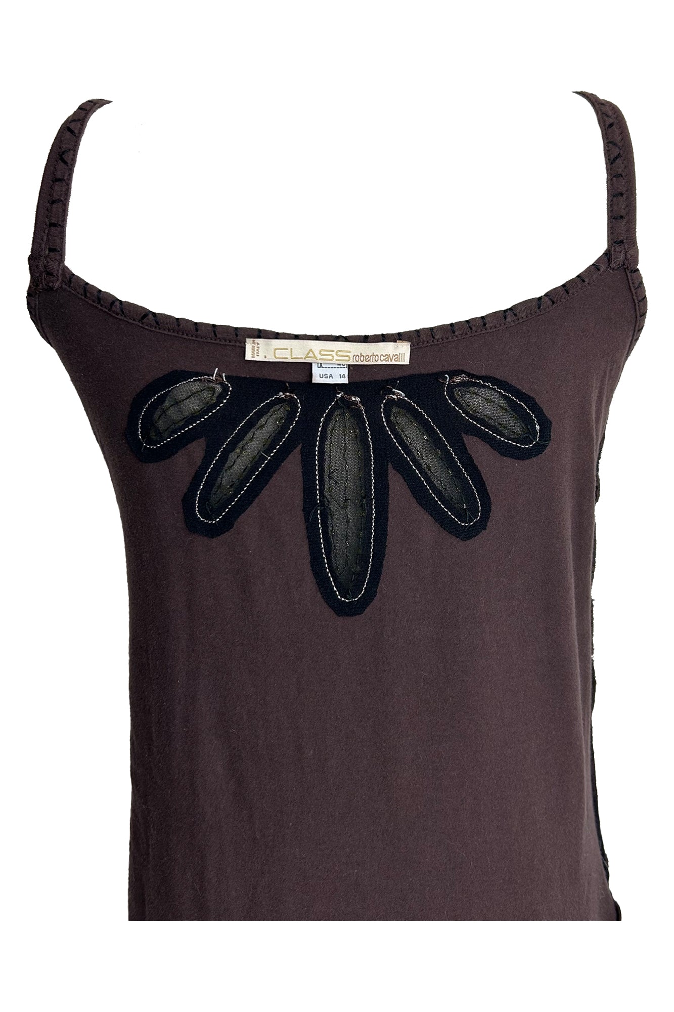 ROBERTO CAVALLI CLASS 2000S TRIBAL-INSPIRED DRESS
