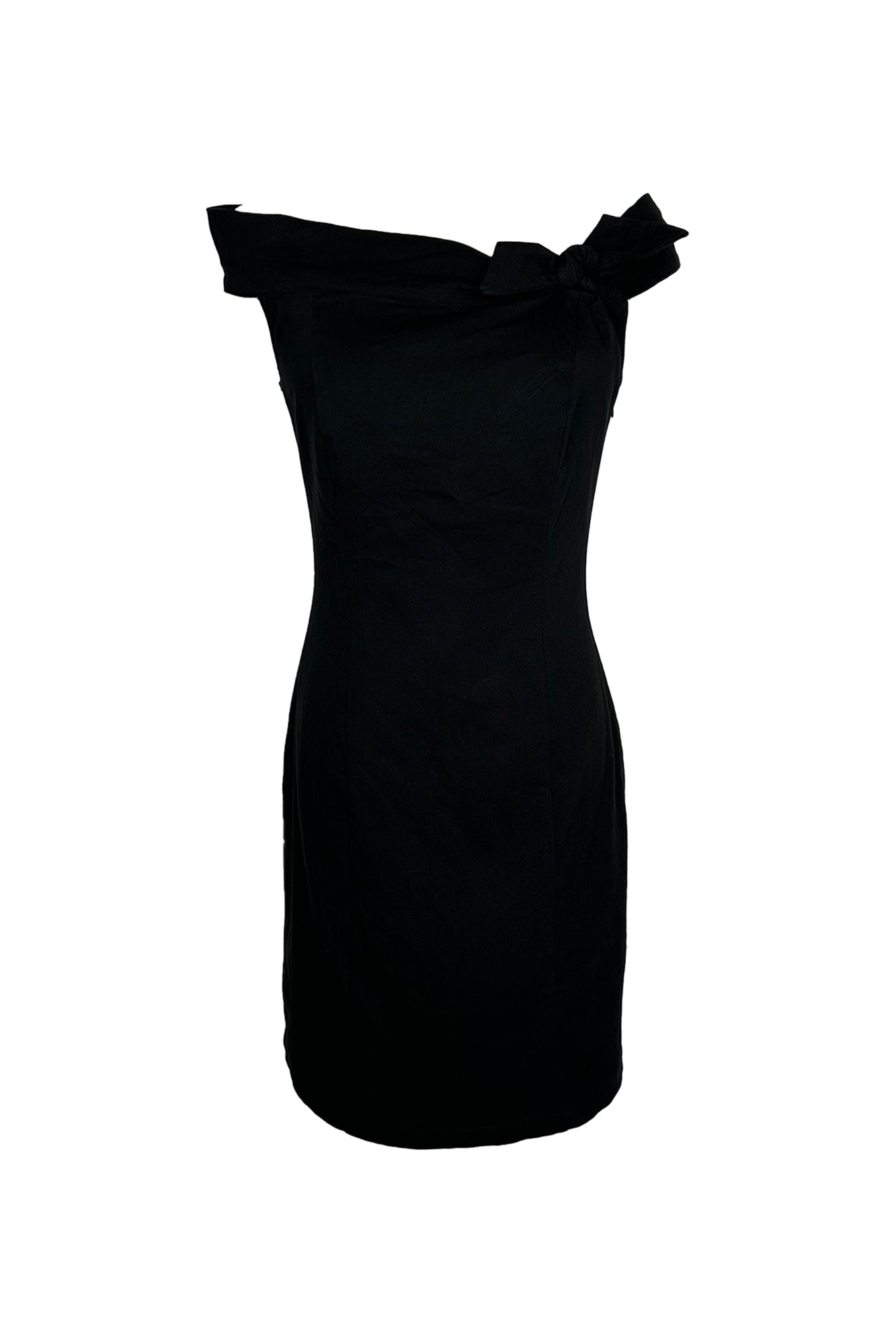 VALENTINO RED 1990S TEXTURED DRESS