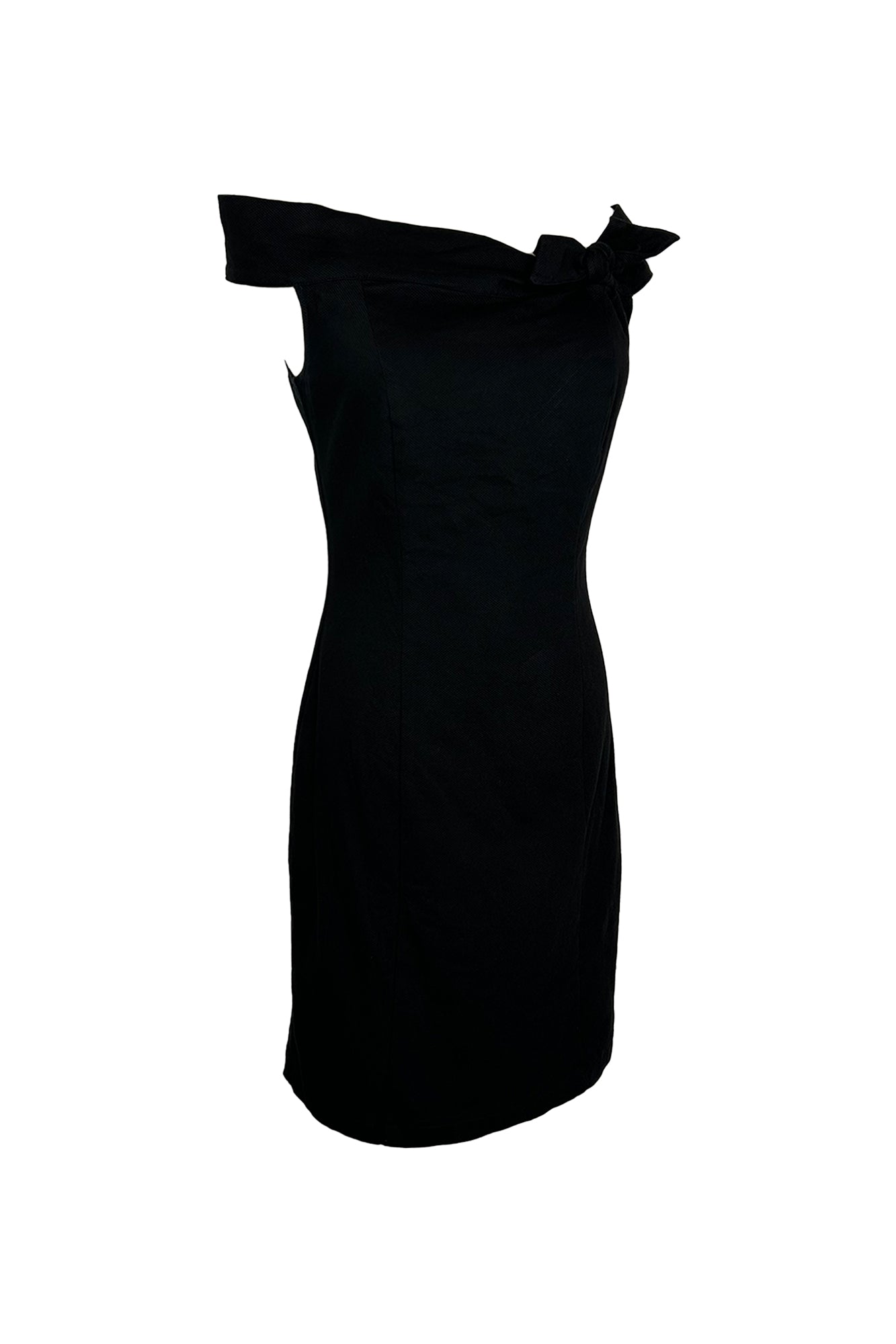 VALENTINO RED 1990S TEXTURED DRESS