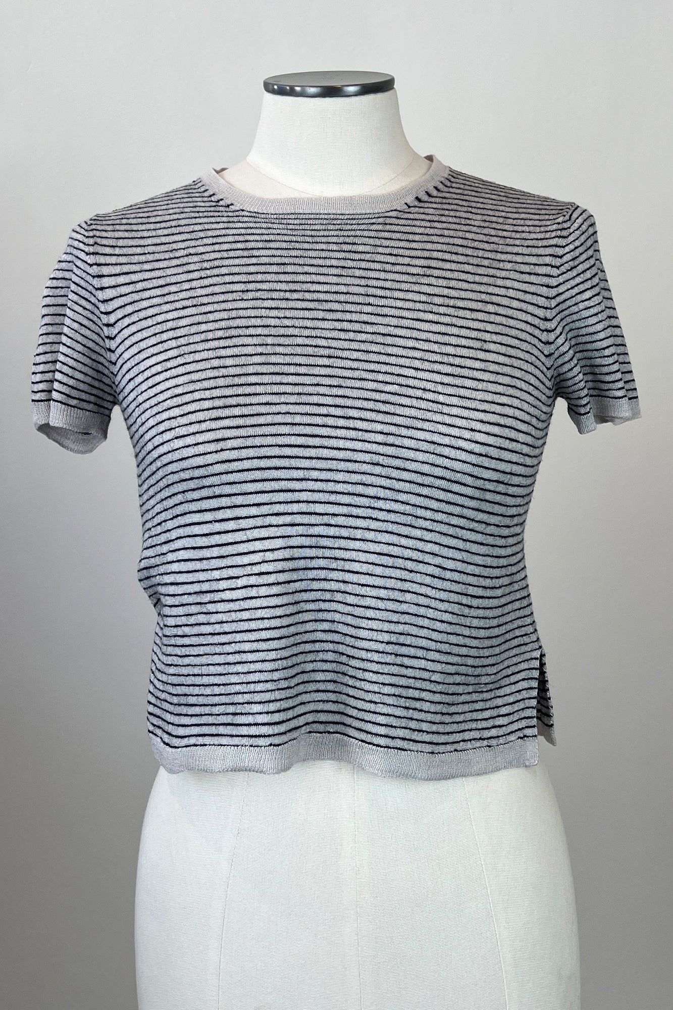 2000S PRADA STRIPED CROPPED TOP