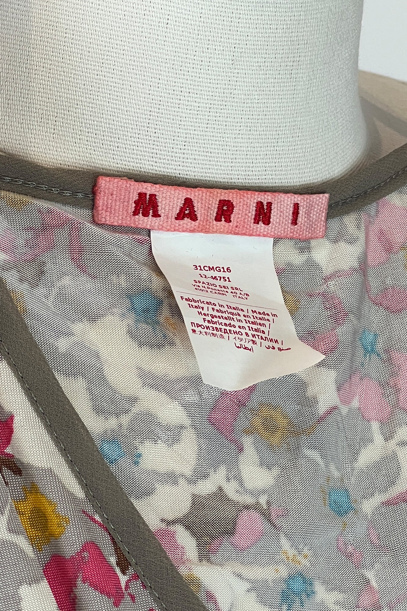 2010S SILK JERSEY MARNI DRESS