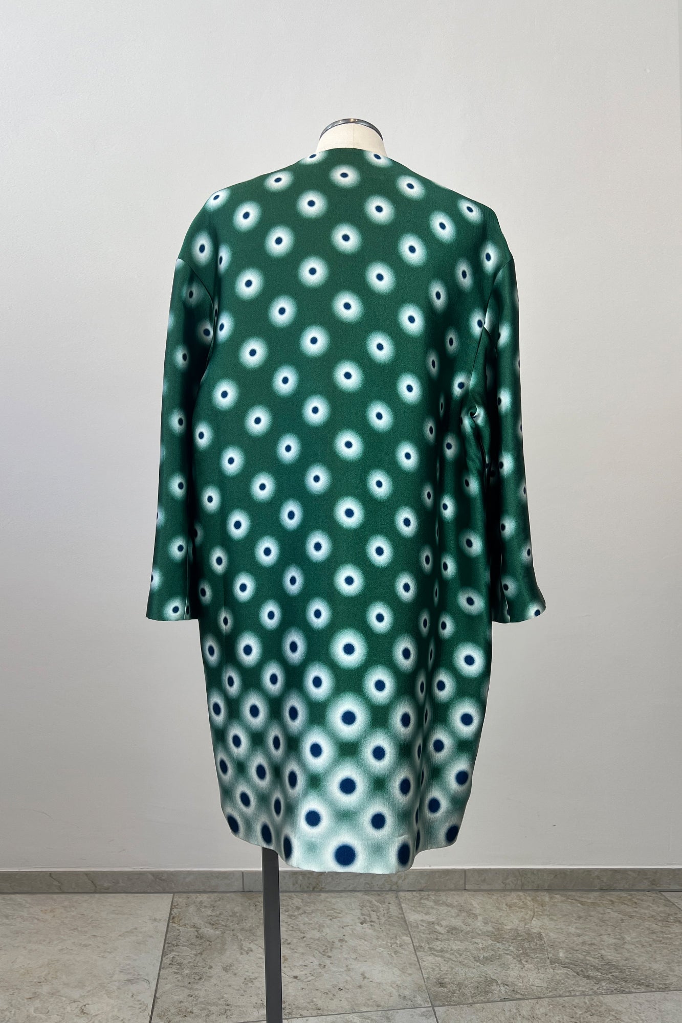 2010S PRADA COAT ABSTRACT PRINT