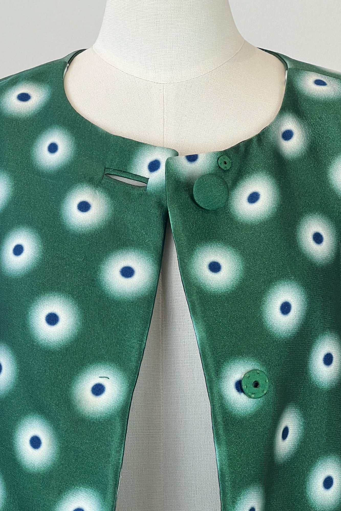 2010S PRADA COAT ABSTRACT PRINT