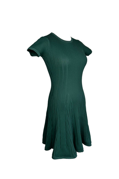 ALAIA 2010S CLING AND FLARE DRESS