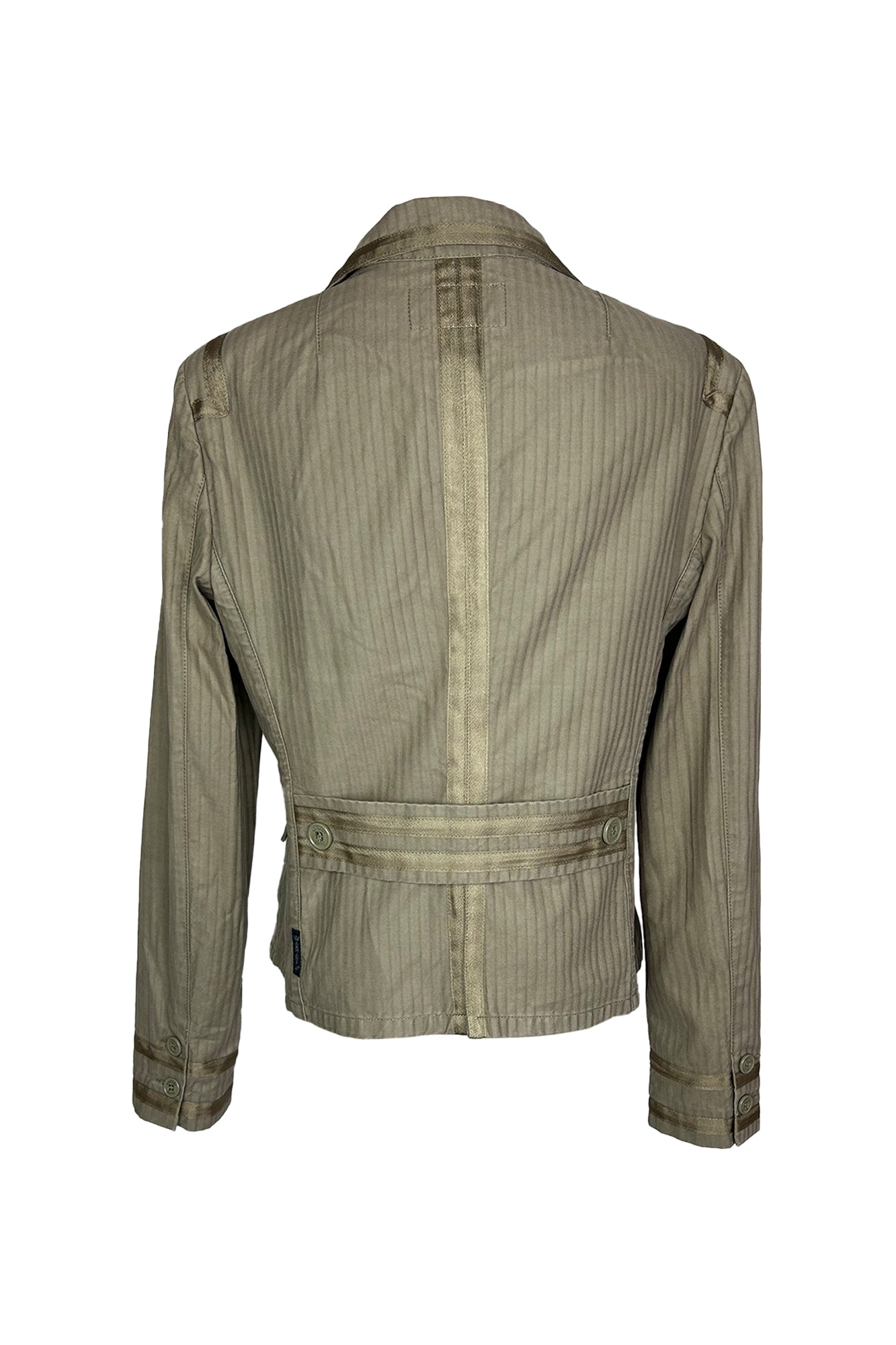 ARMANI JEANS 1990S KHAKHI TAILORED BLAZER