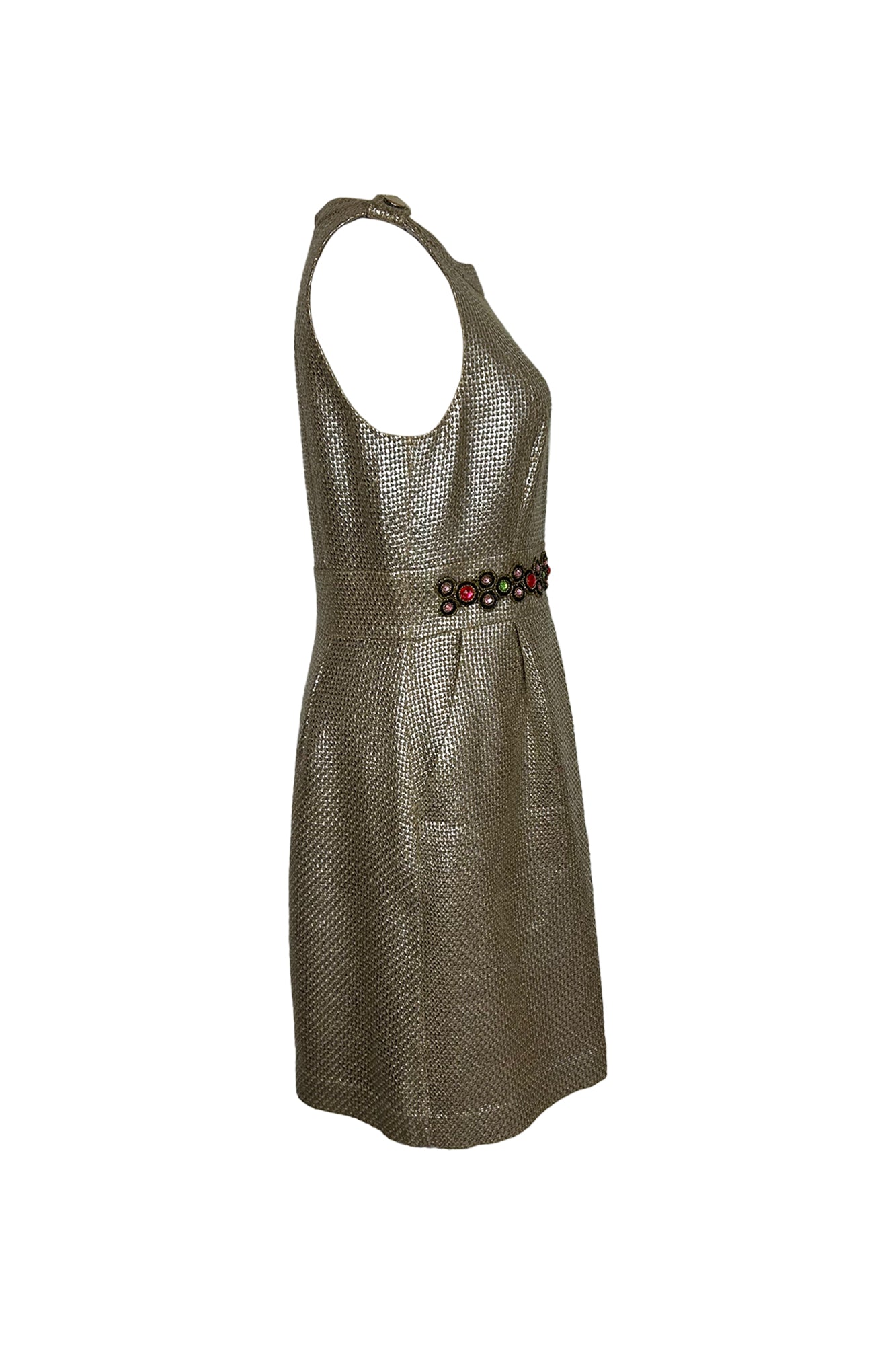 BANANA REPUBLIC 2010S METALLIC LOOK DRESS