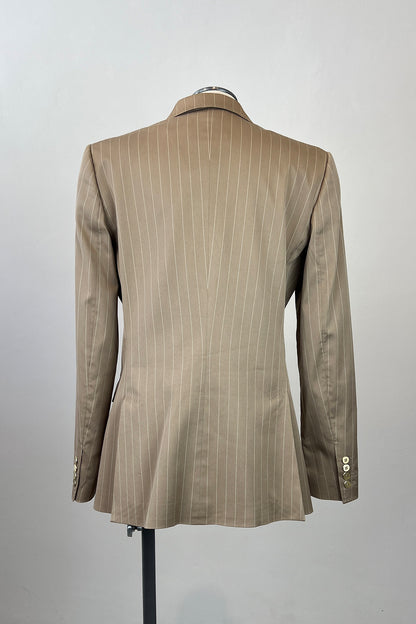 2000S DOLCE AND GABBANA PIN STRIPED TAILORED BLAZER