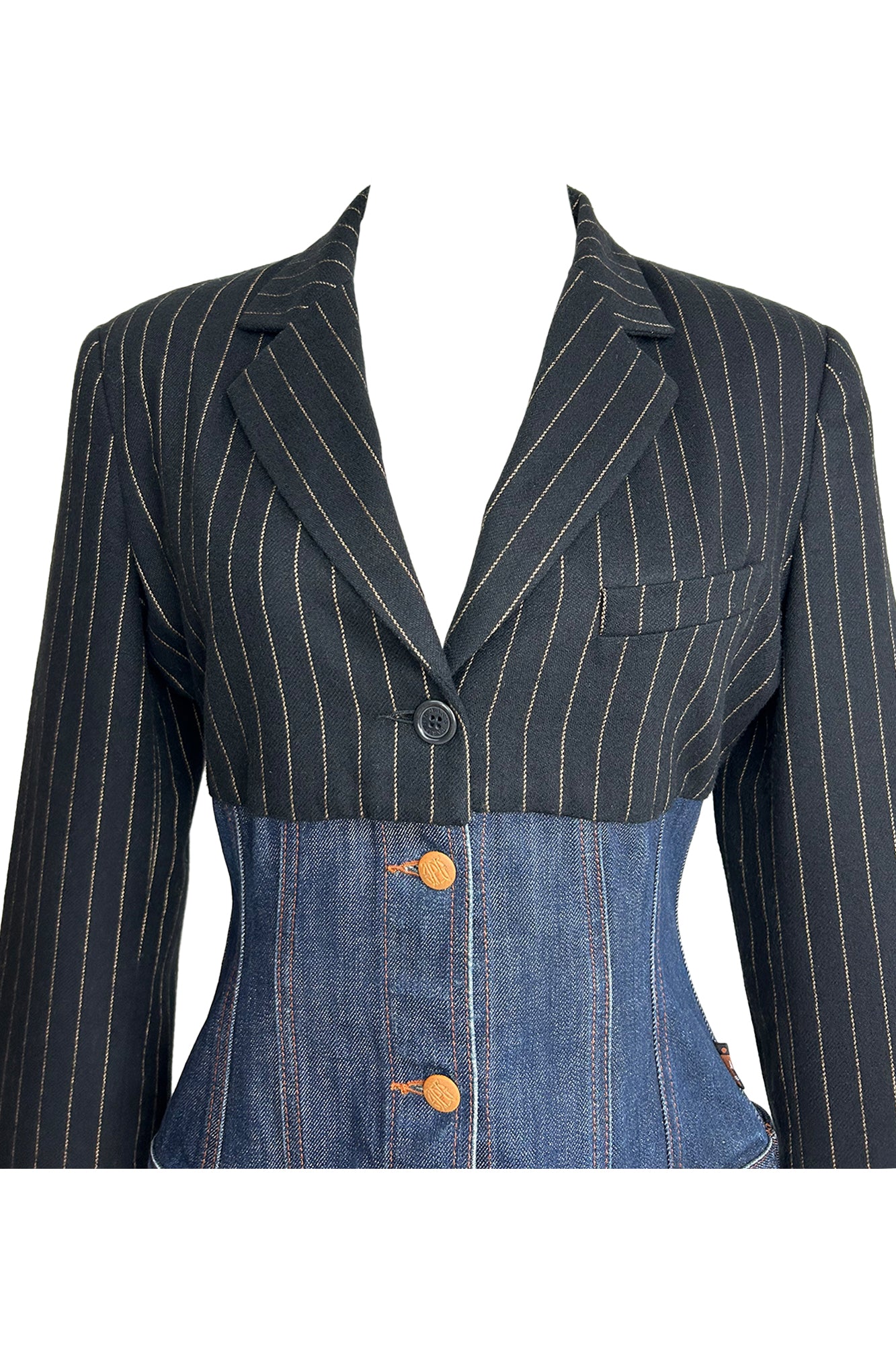 90s ARCHIVE JEAN PAUL GAULTIER レザー鎖ベルト